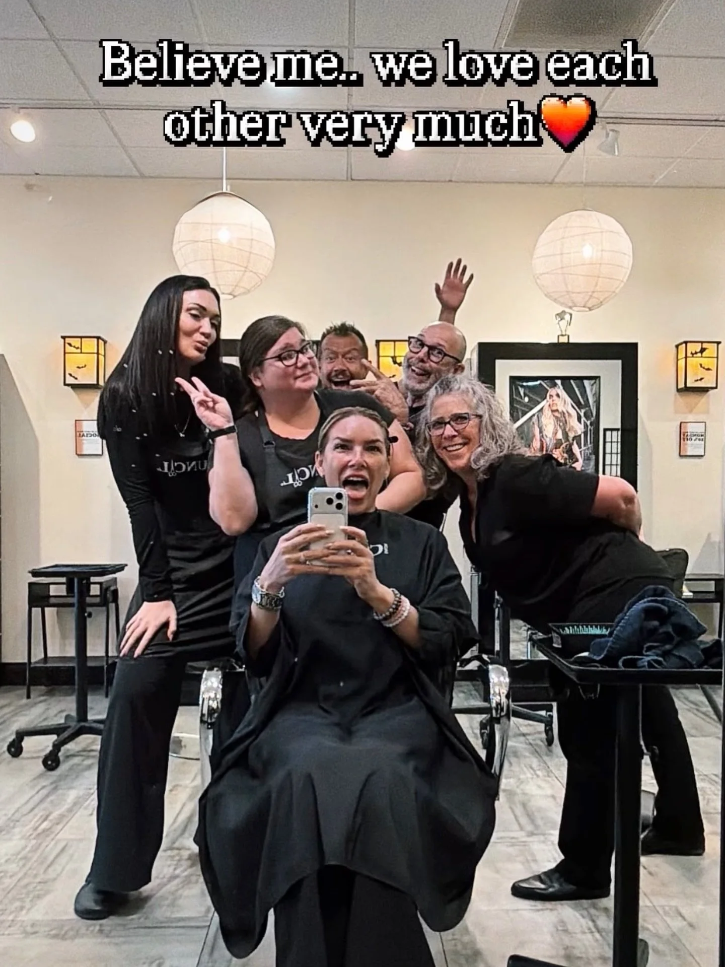 Nothing but laughs, good vibes, and teamwork &mdash; even when one of our own is in the chair getting pampered! 💕 Because when you love where you work, it shows.

#SalonCouncil #CouncilDreamTeam #SalonLife #WorkFamily #GoodVibesOnly #BehindTheChair