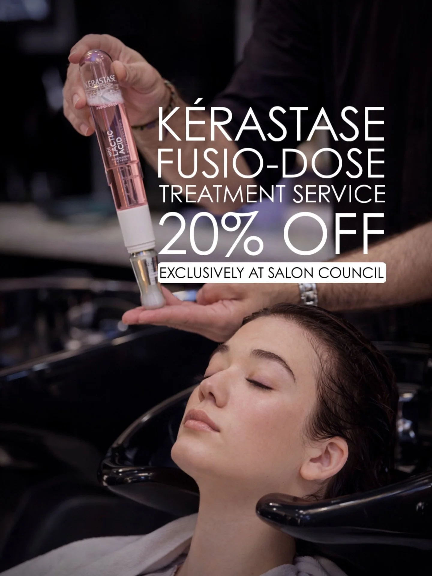 Treat your hair to our K&eacute;rastase Fusio-Dose Treatment, now 20% off until April 30, 2026. 
This personalized in-salon treatment is designed to target your hair&rsquo;s specific needs for instant softness, shine, and care.

Exclusively available