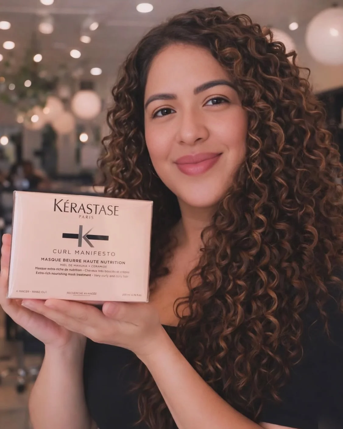 Proud to share one of our favorites.
Katy, our very own Salon Council stylist/manager, showing off the K&eacute;rastase Curl Manifesto Masque&mdash;perfect for nourishing, defining, and enhancing natural curls.

Now available at Salon Council. Come e