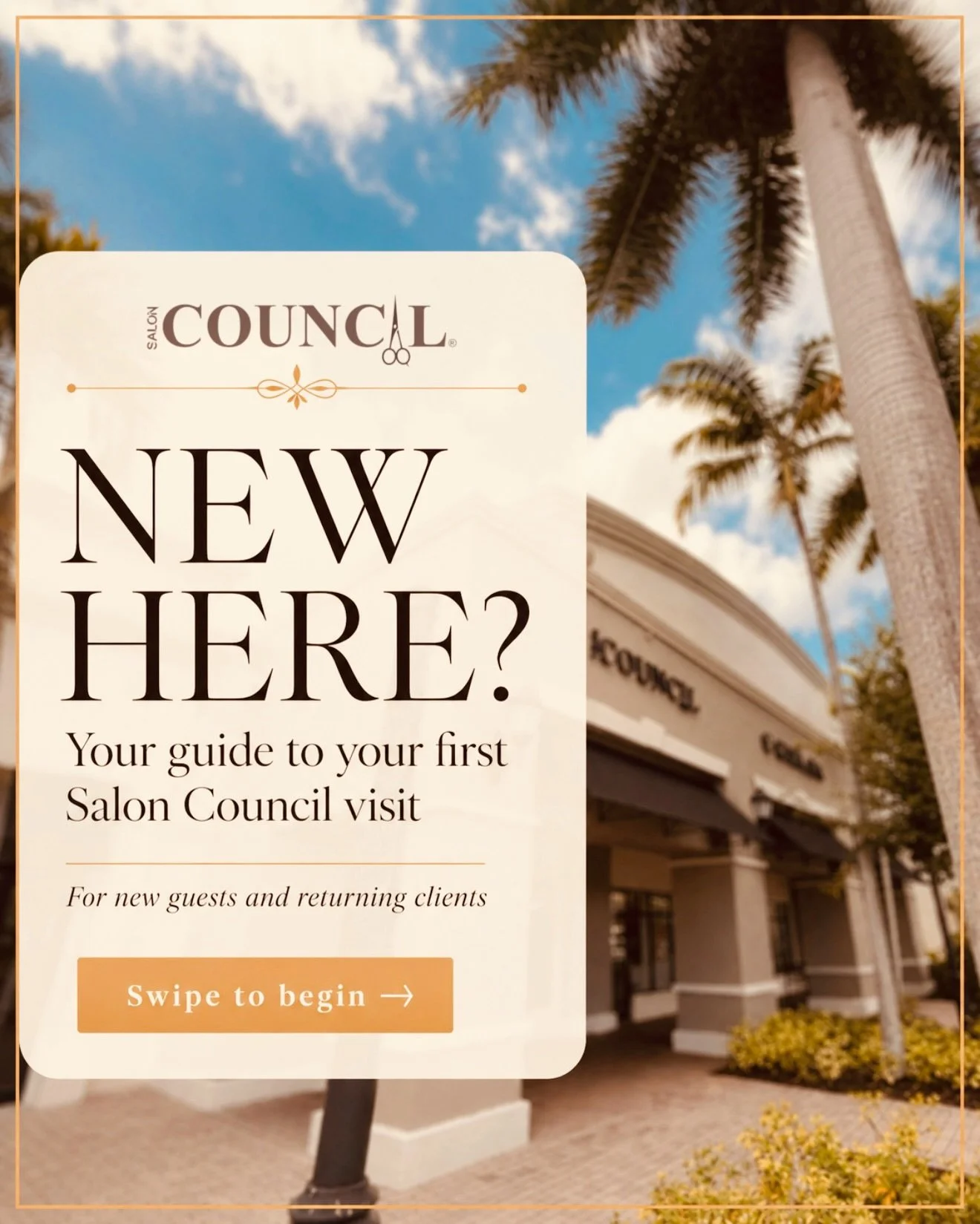 New here? We&rsquo;re so glad you found us. 

At Salon Council, we believe your salon visit should feel smooth, welcoming, and enjoyable from start to finish. Whether you&rsquo;re booking your first appointment or returning after some time away, this