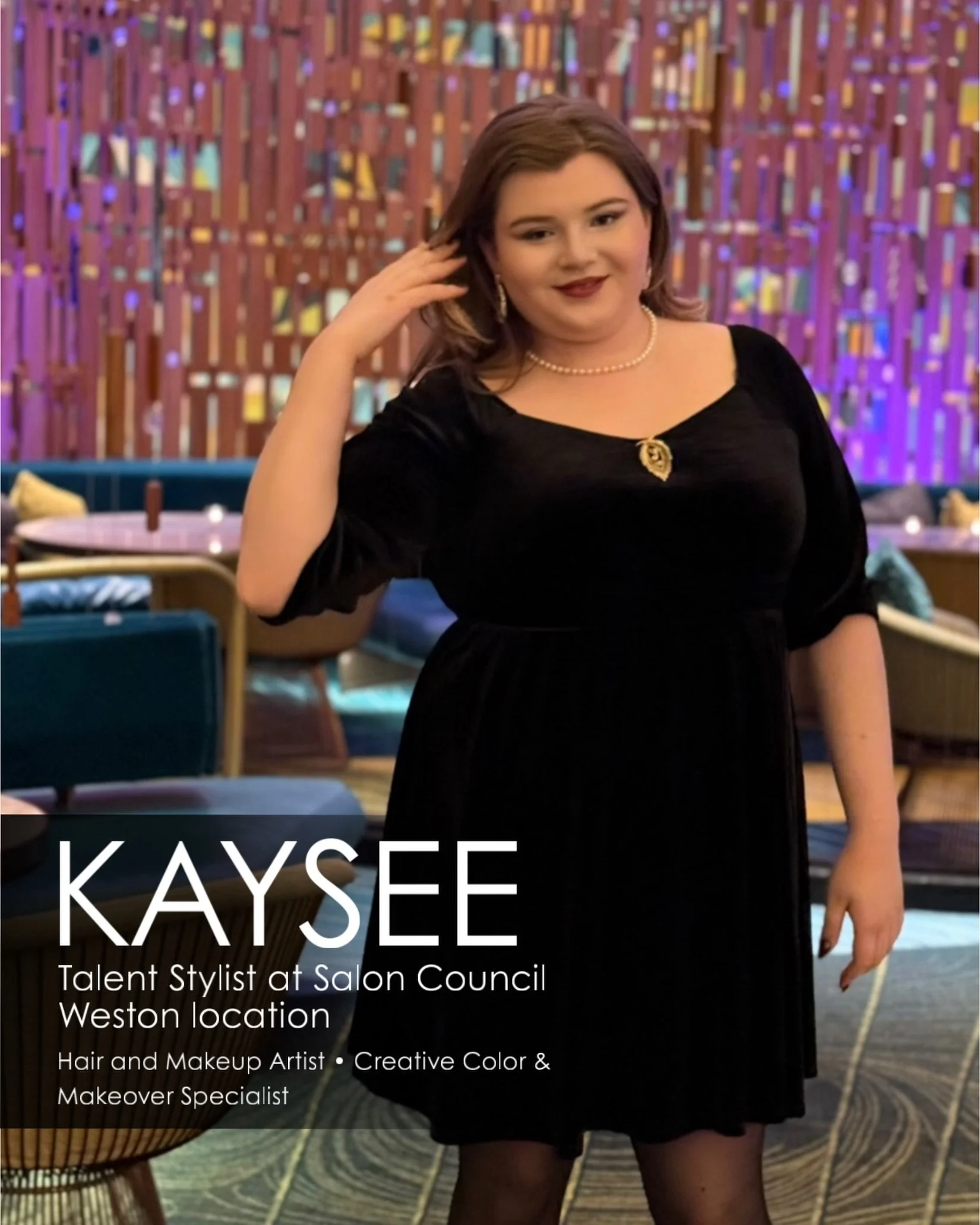 Meet KAYSEE ✨ @kaysee_killedit 
One of our Talent Level Stylists at Salon Council, currently building her dream clientele behind the chair. If you love hair, makeup, creativity, and a stylist who truly listens to your vision, Kaysee would love to mee