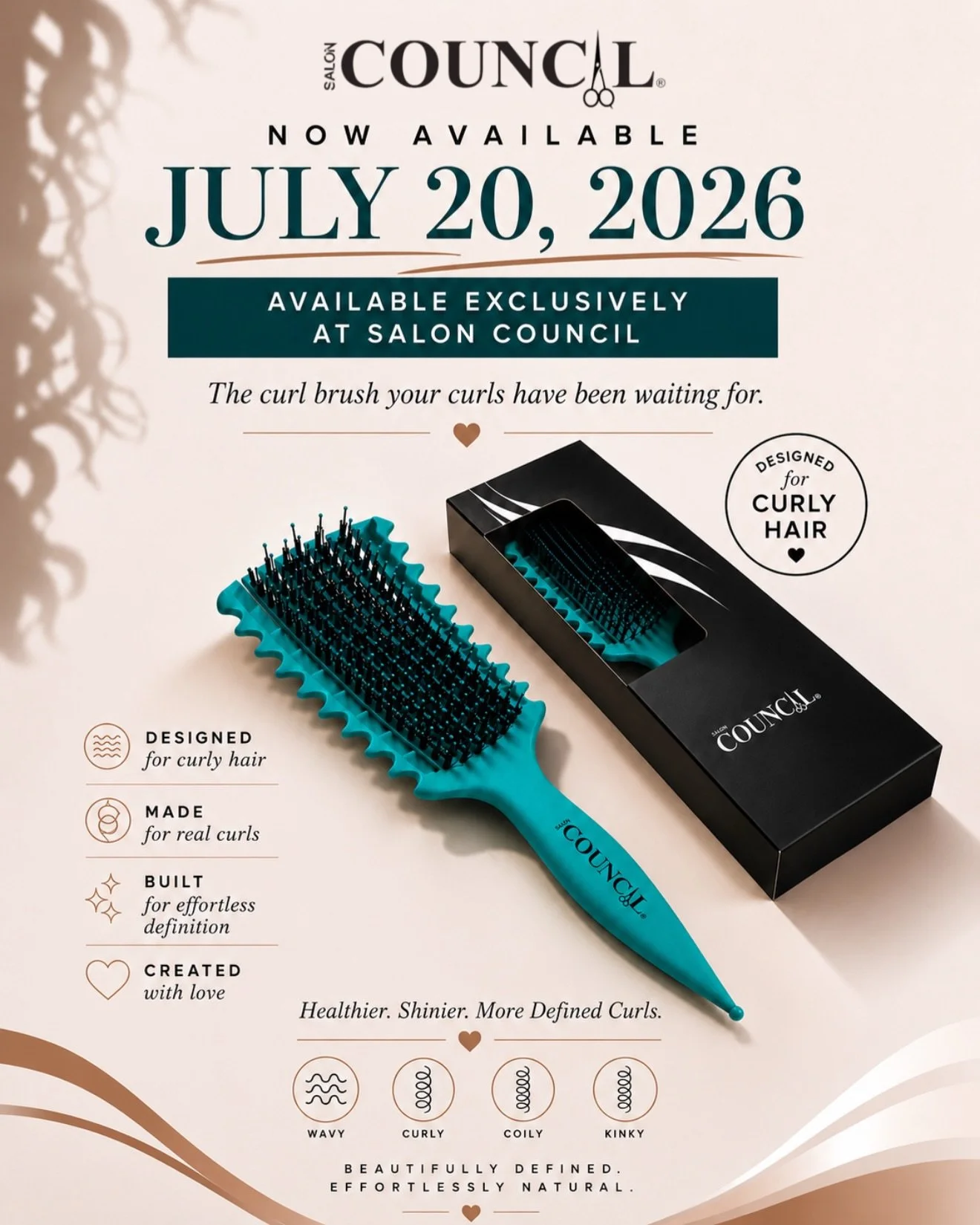 ✨ IT&rsquo;S HERE! ✨

Meet the Council Curl Brush&mdash;designed exclusively for curls that deserve definition, shine, and effortless styling. 💛

Swipe ➡️ to see exactly how to use it and discover how easy it is to create beautifully defined curl cl