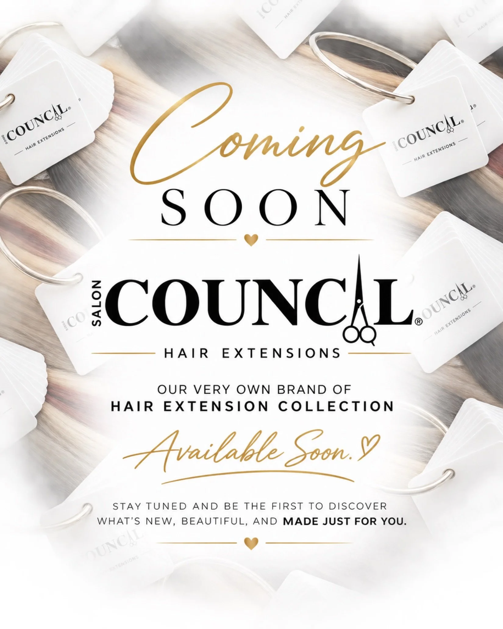Something beautiful is coming&hellip; and it&rsquo;s ours. 🤍
Can you guess what&rsquo;s next at Salon Council? Stay tuned.

#CouncilHairExtensions #SalonCouncil #ComingSoon #HairExtensions #HairTransformation