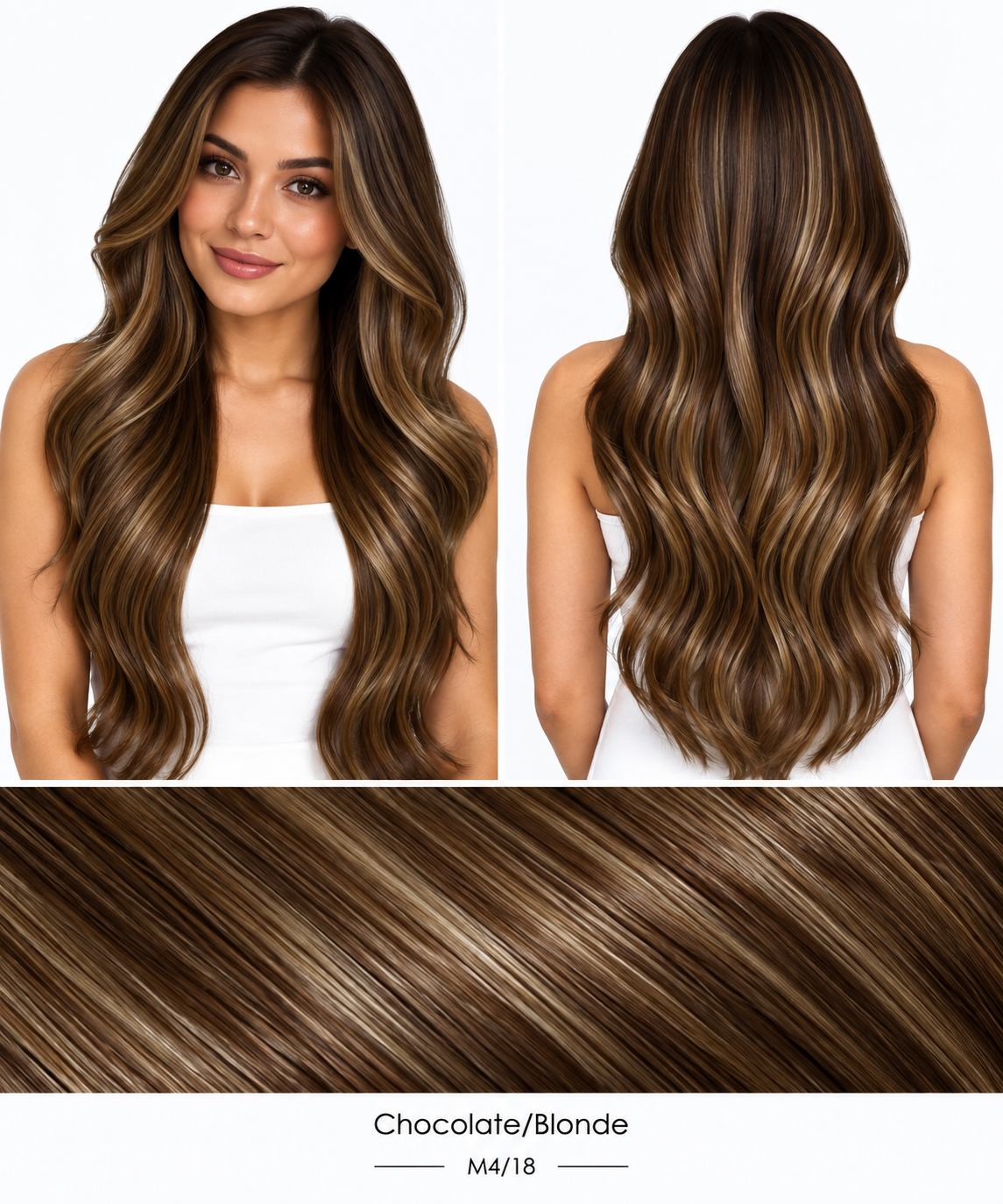 M4:18 Chocolate : Blonde Council Hair Extensions.PNG