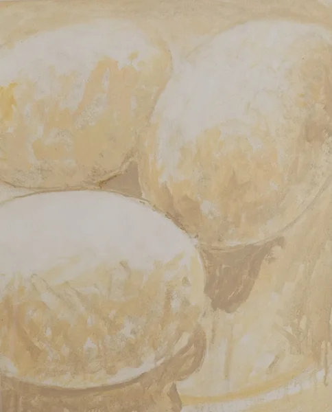 Eggs, Oil on Wood, 16 x 20 inches, 2015 