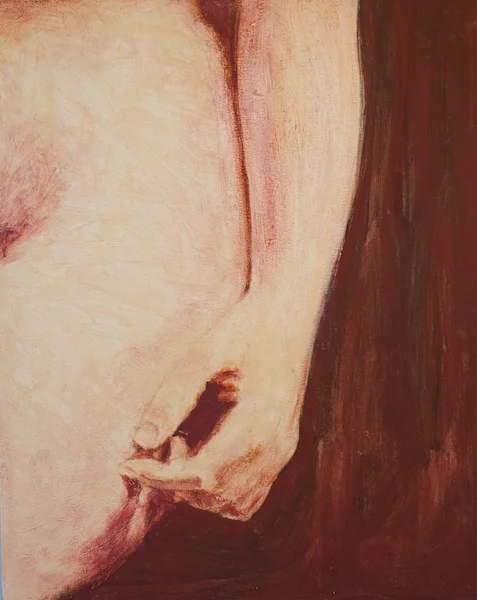 Curve, Oil on Wood