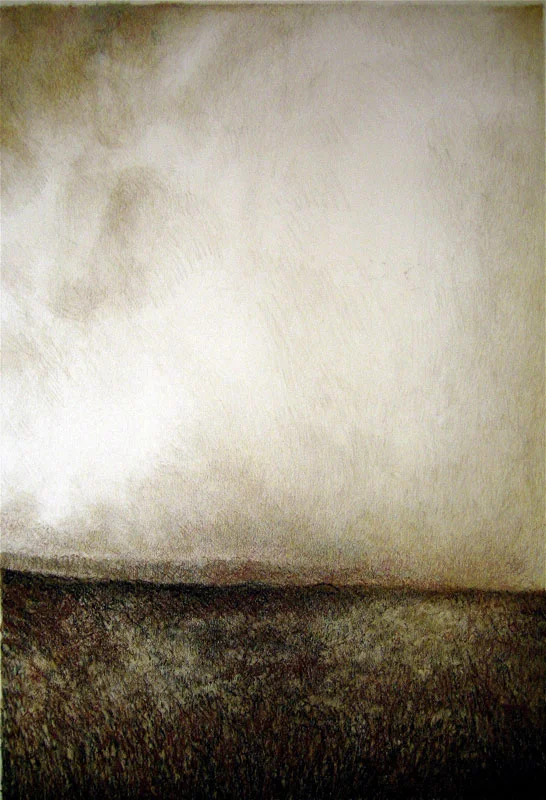 Dark Cloud, Graphite and Oil Crayon on Paper, 16 x 22 inches, 2012