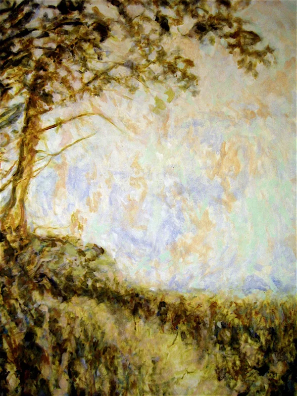 Path by Tree, Oil on Canvas, 34 x 48 inches, 2013 4