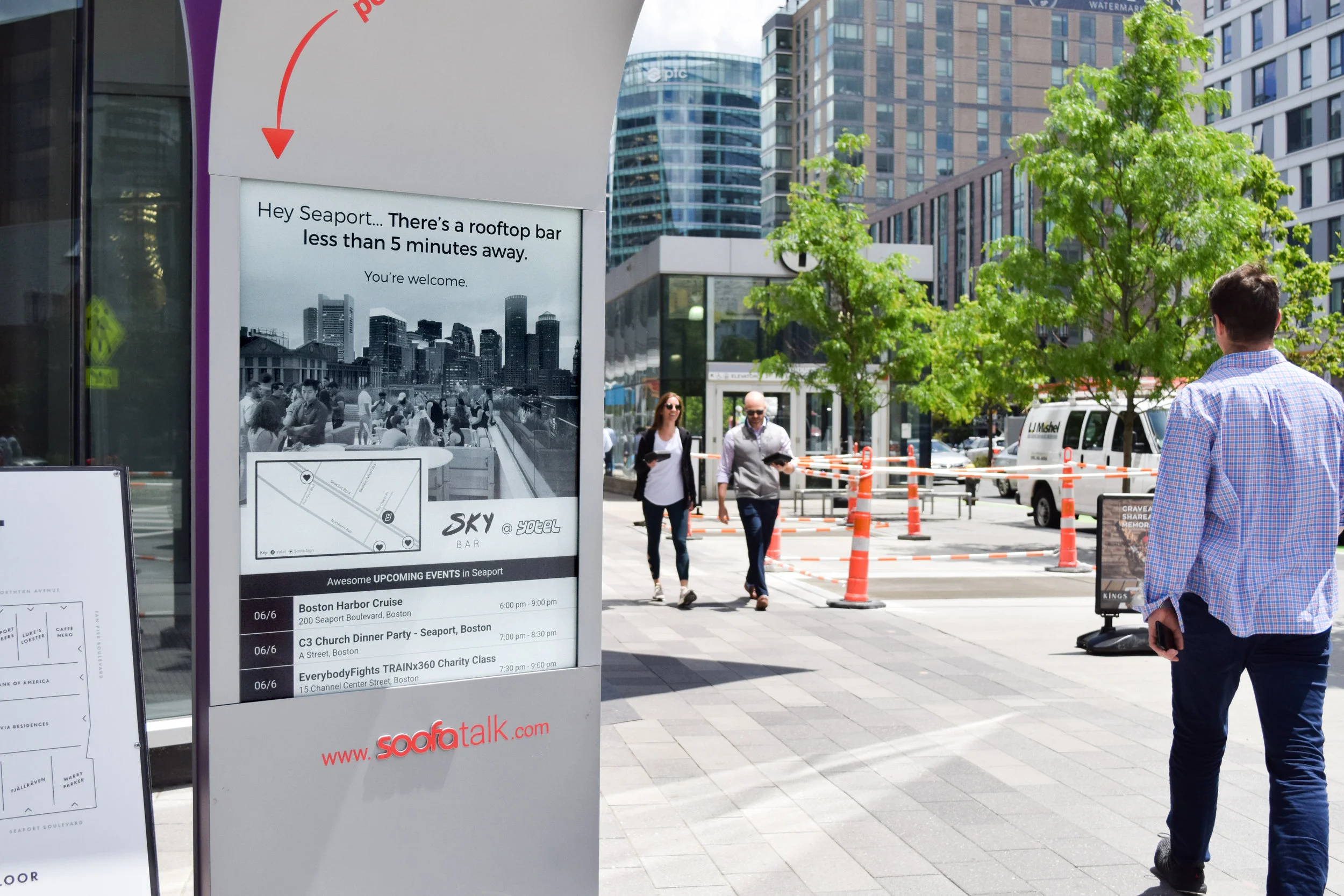 YOTEL uses simple hyperlocal messaging and wayfinding to attract new visitors in Boston’s Seaport.