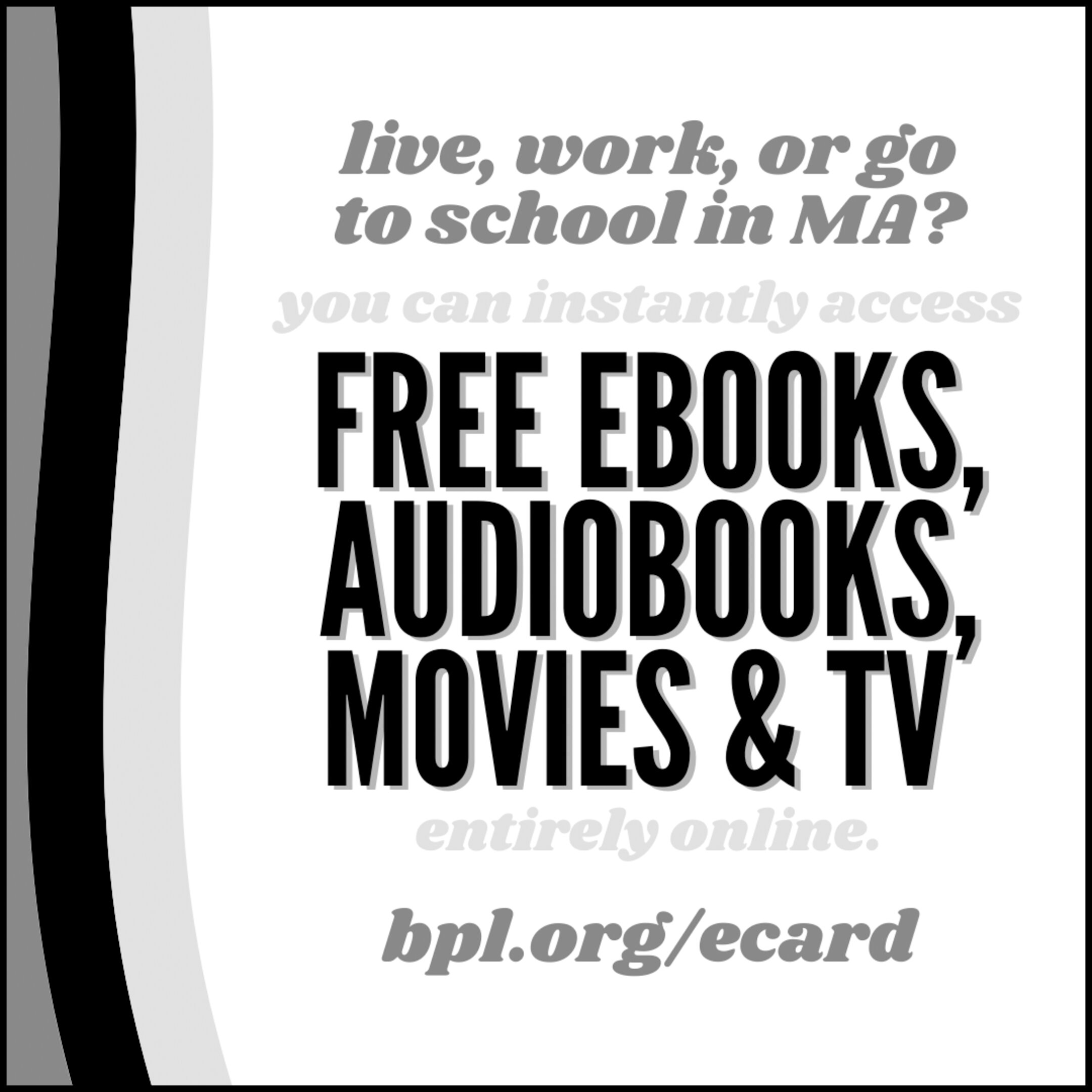 Free Ebooks, audiobooks, movies &amp; tv Ad Campaign