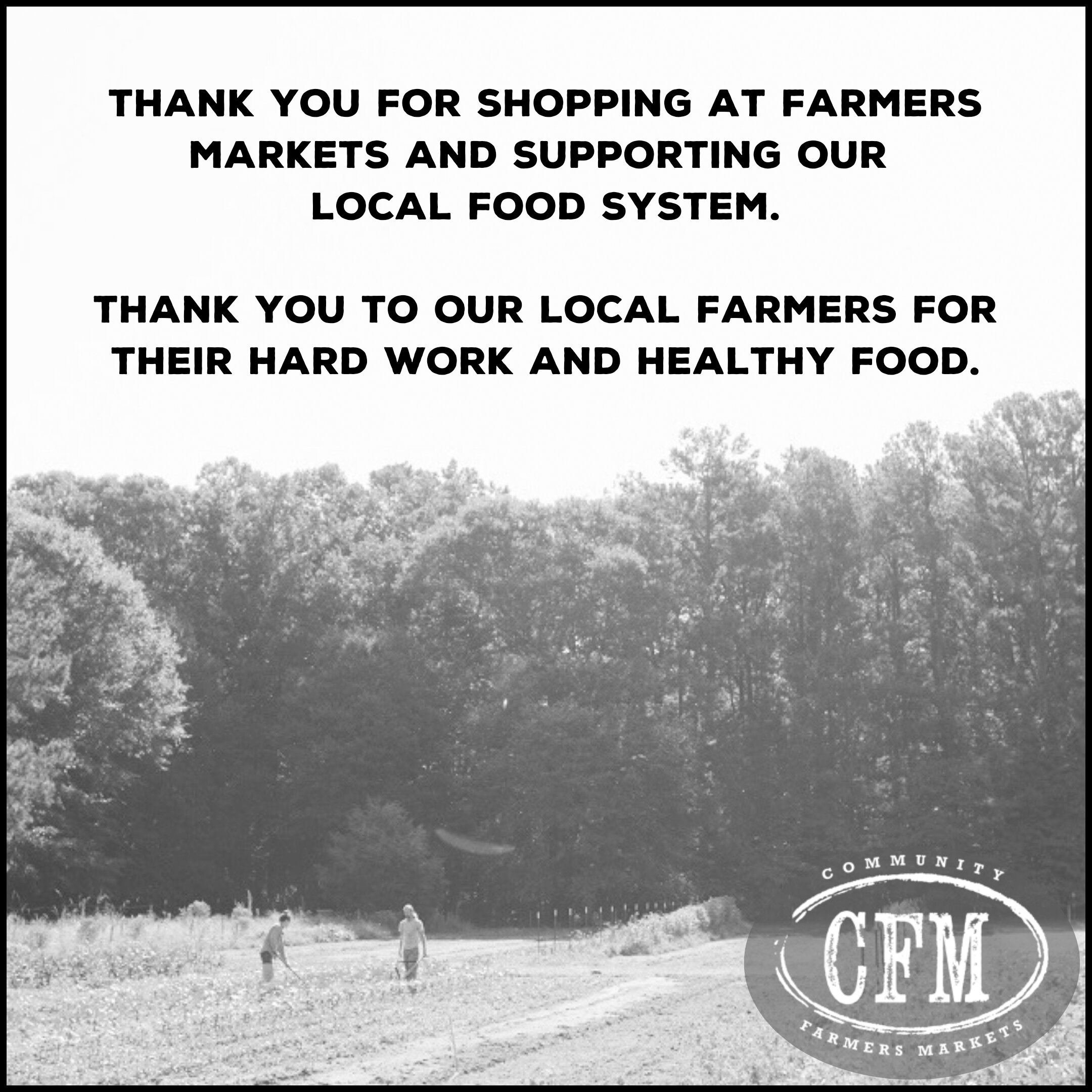 Thank you for supporting local food system. Ad Campaign