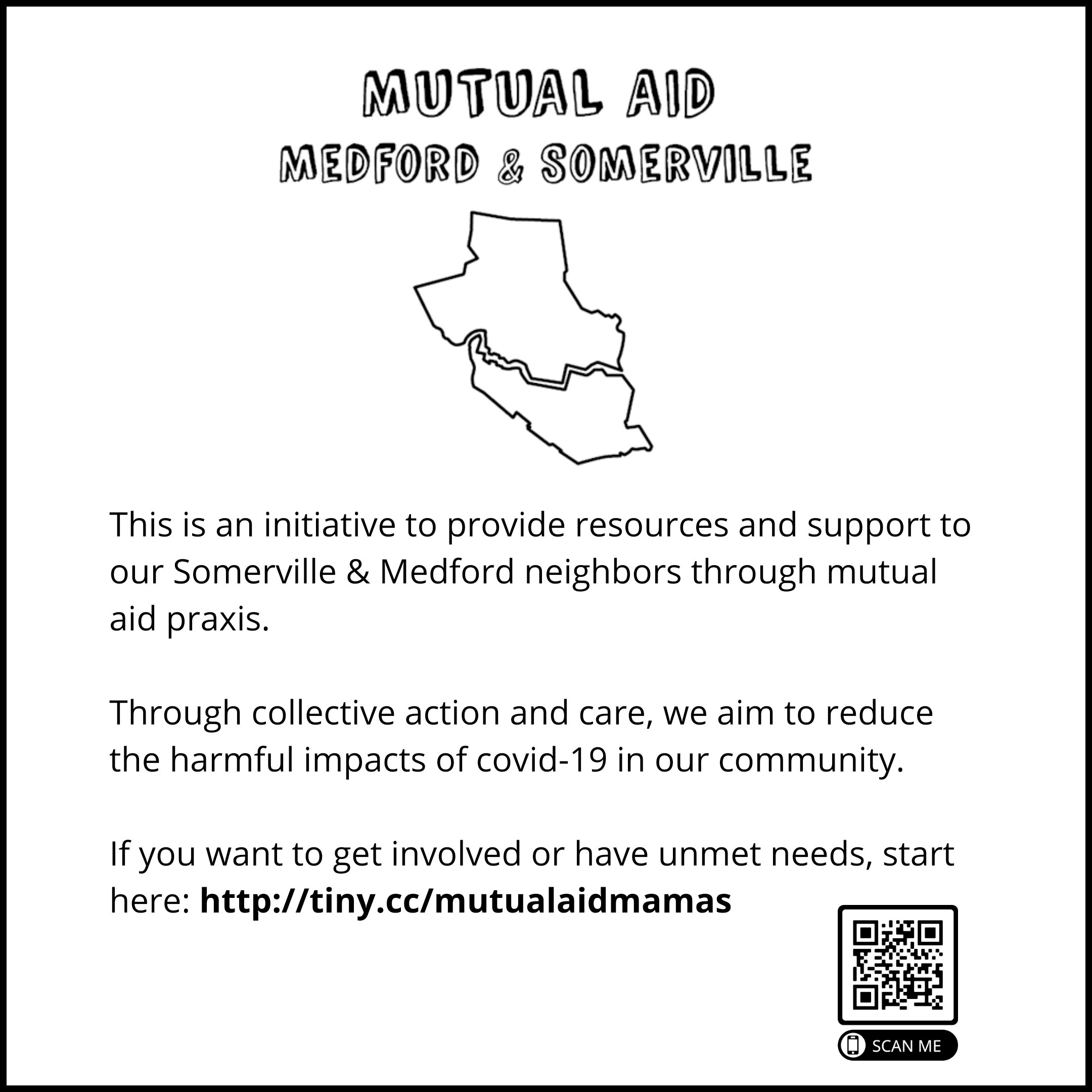 Mutual Aid Medford and Somerville Ad Campaign