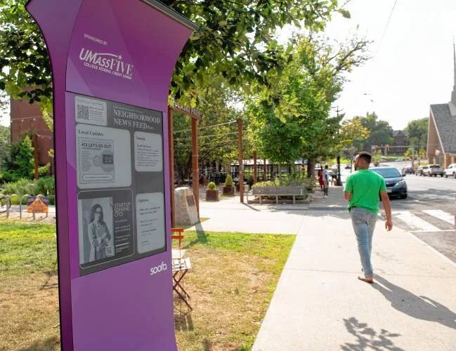 Solar-powered digital ‘smart’ signs installed in downtown Northampton