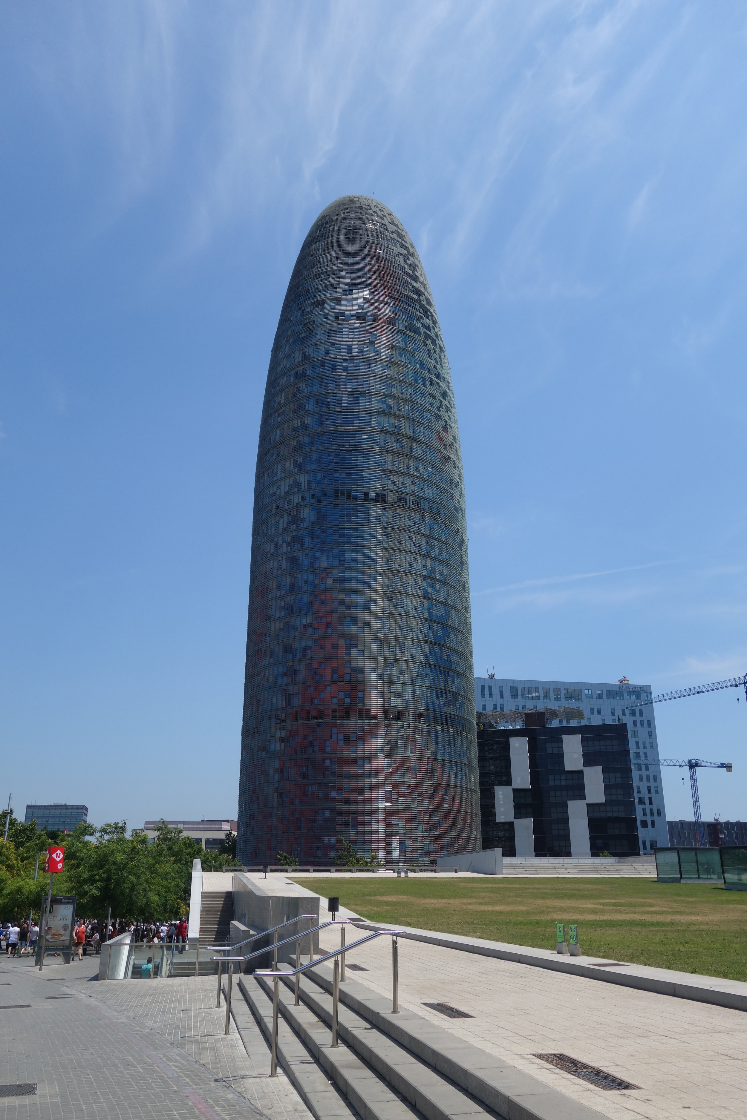  The Agbar Tower in Barcelona, Spain 