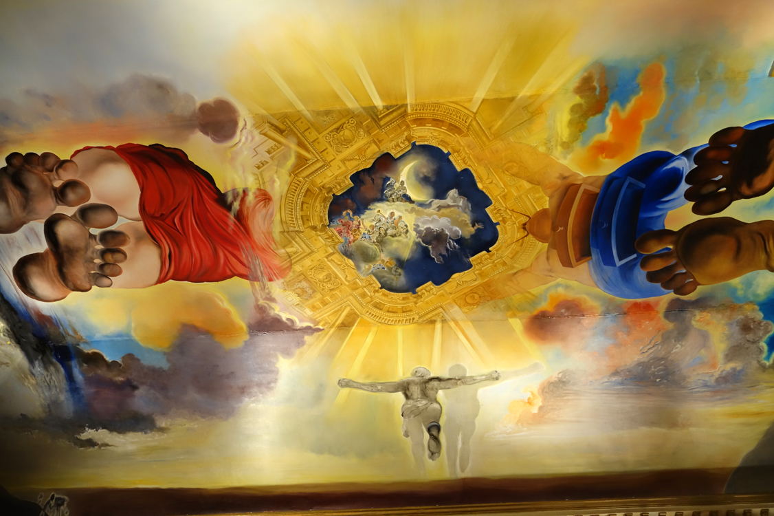 A ceiling piece by Dalí