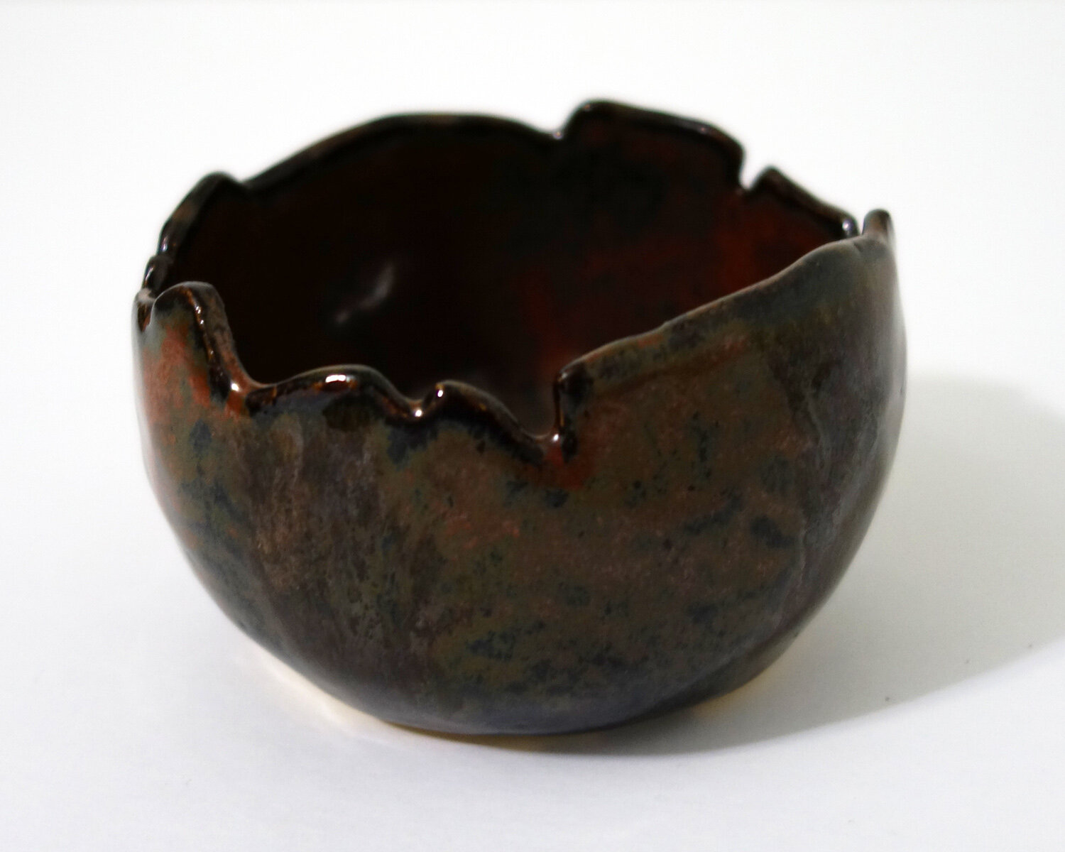 Dark Red Small Dish 1