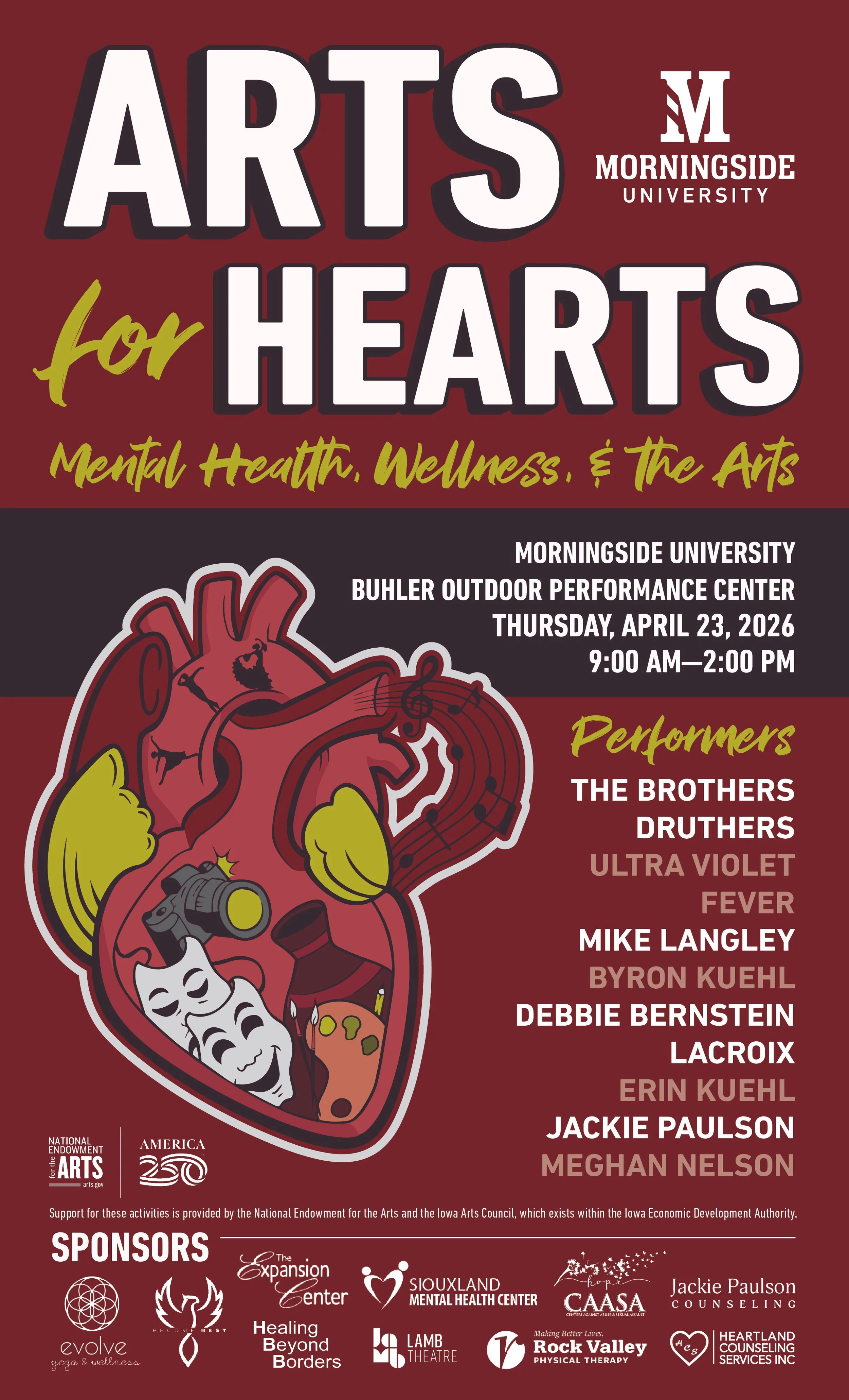 Arts for Hearts Festival on Morningside's Campus