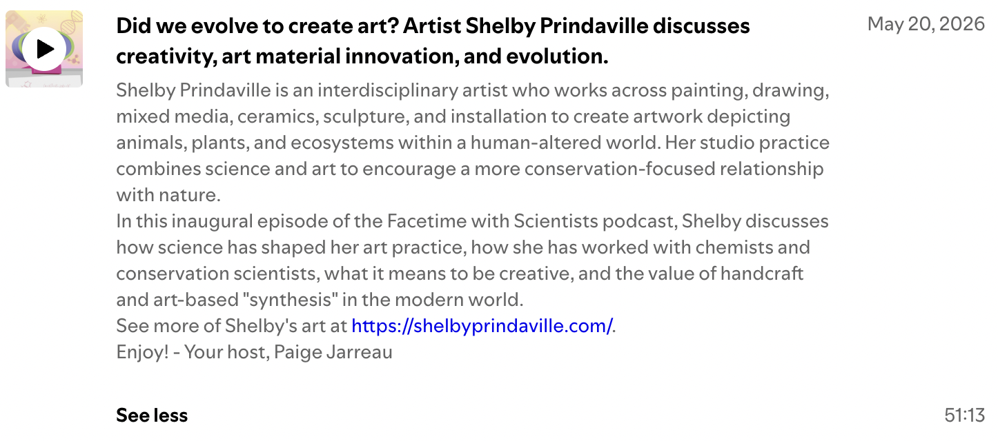 I Recorded a New Podcast Episode for Facetime with Scientists!