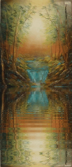Serene crest - moving water