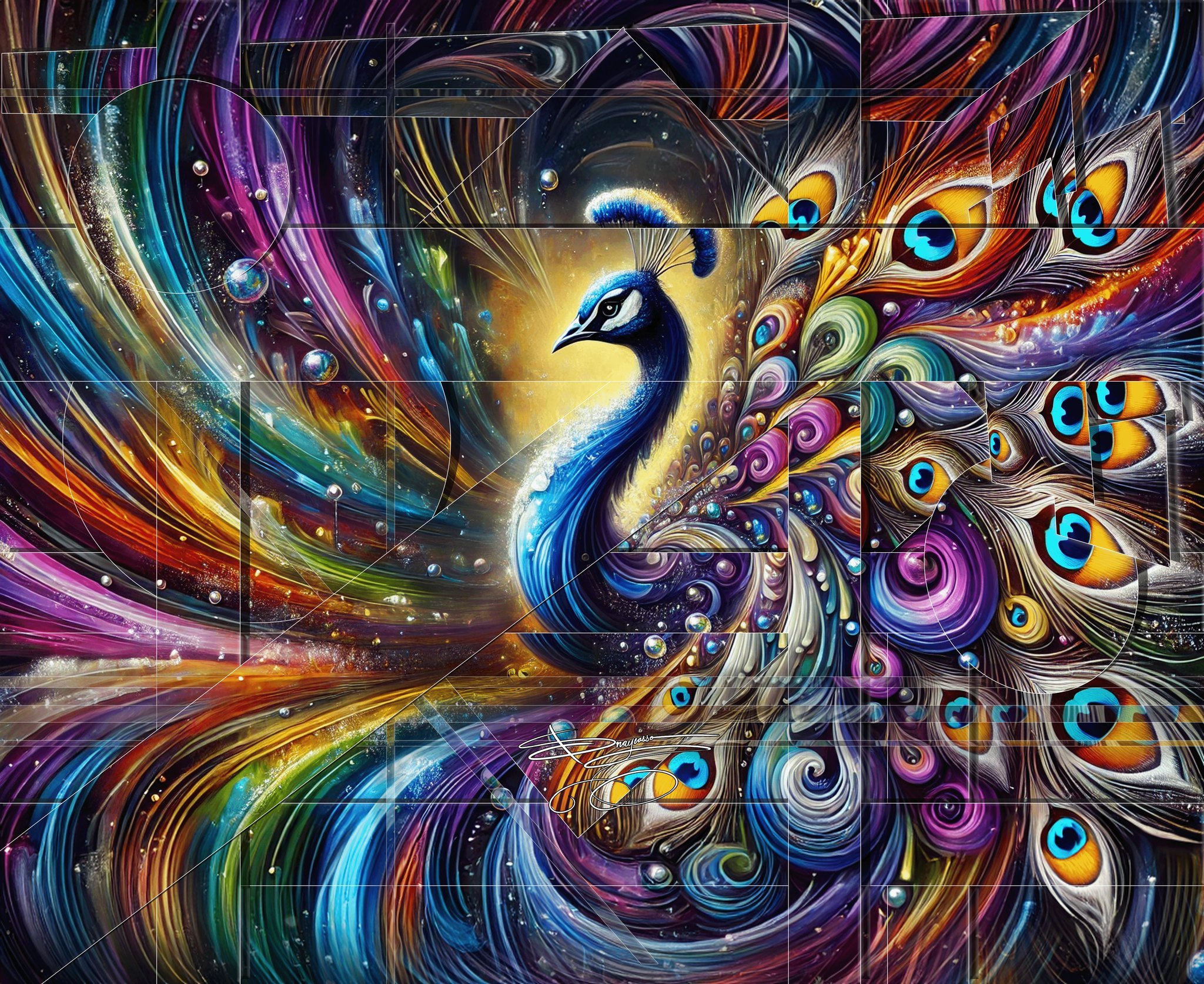 Abstract Peacock
