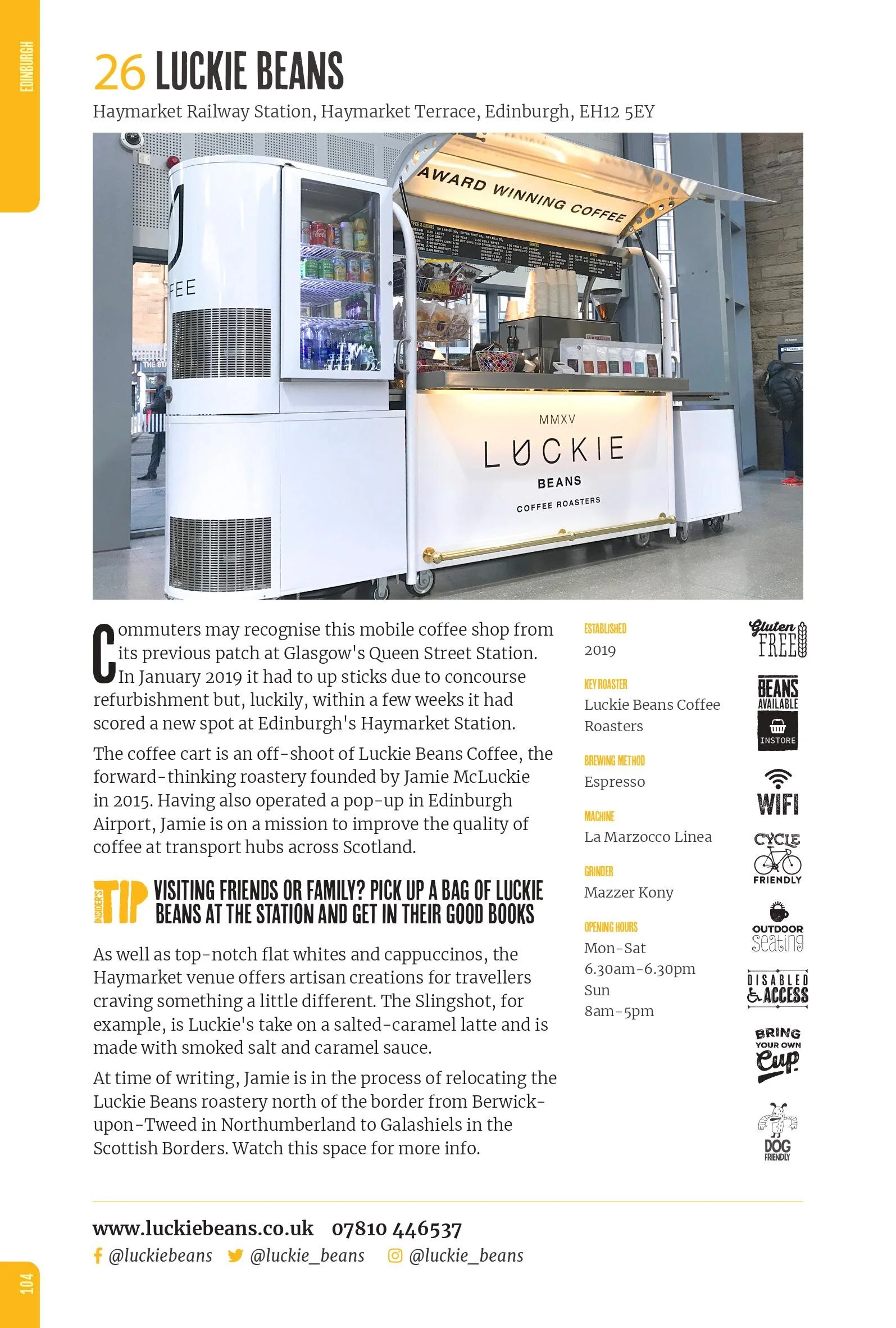 Scottish Independent Coffee Guide Luckie Beans Coffee Roasters Article