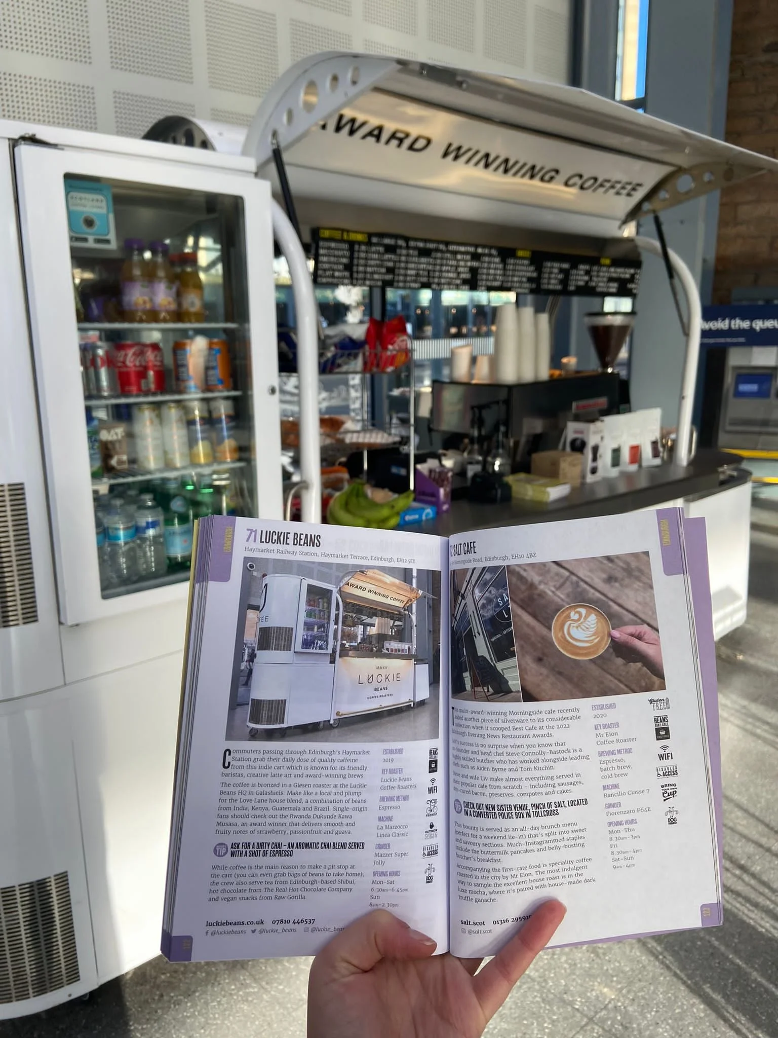 Luckie Beans Edinburgh Coffee Cart Independent Coffee Guide