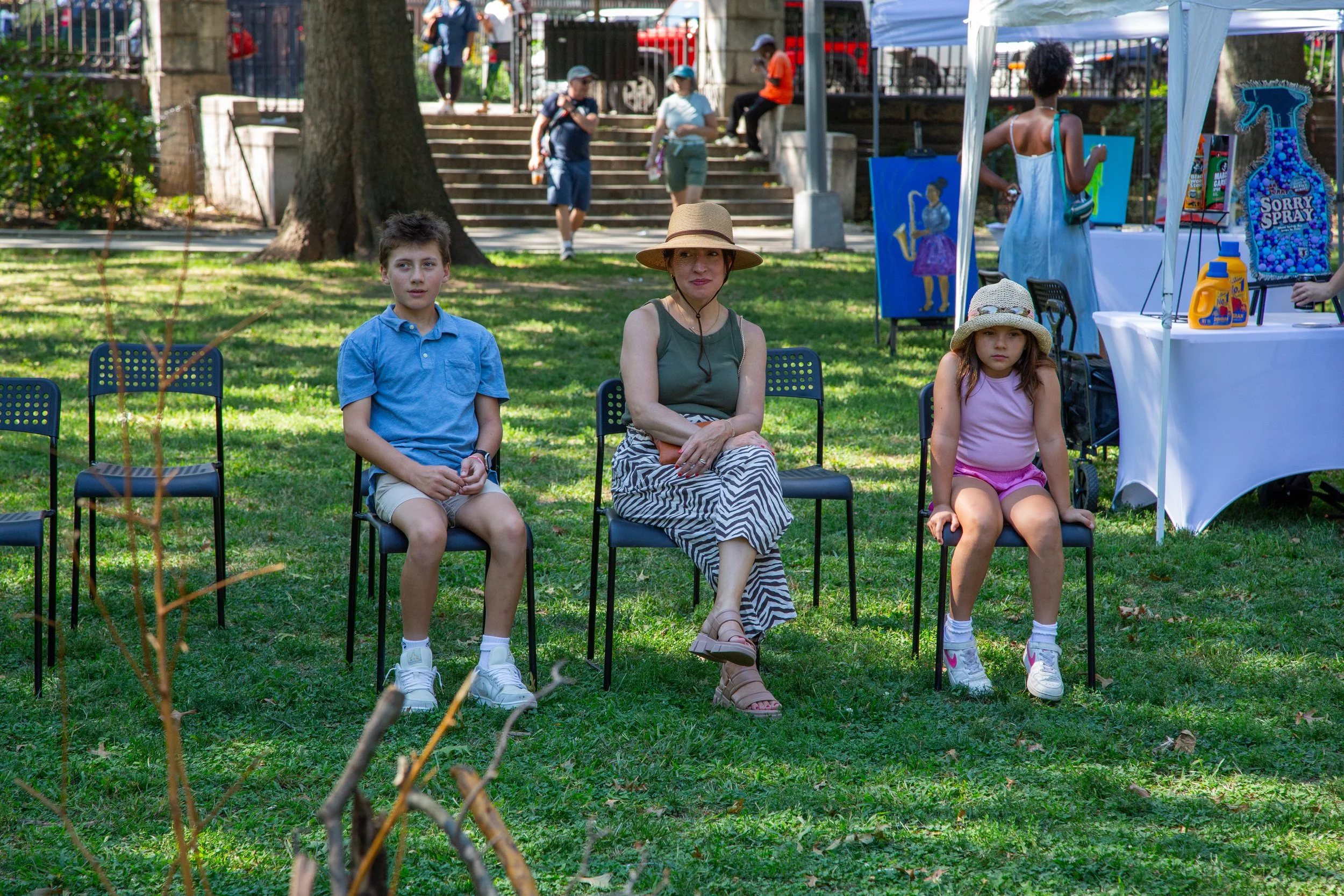 Guests viewing Sculpture Performance