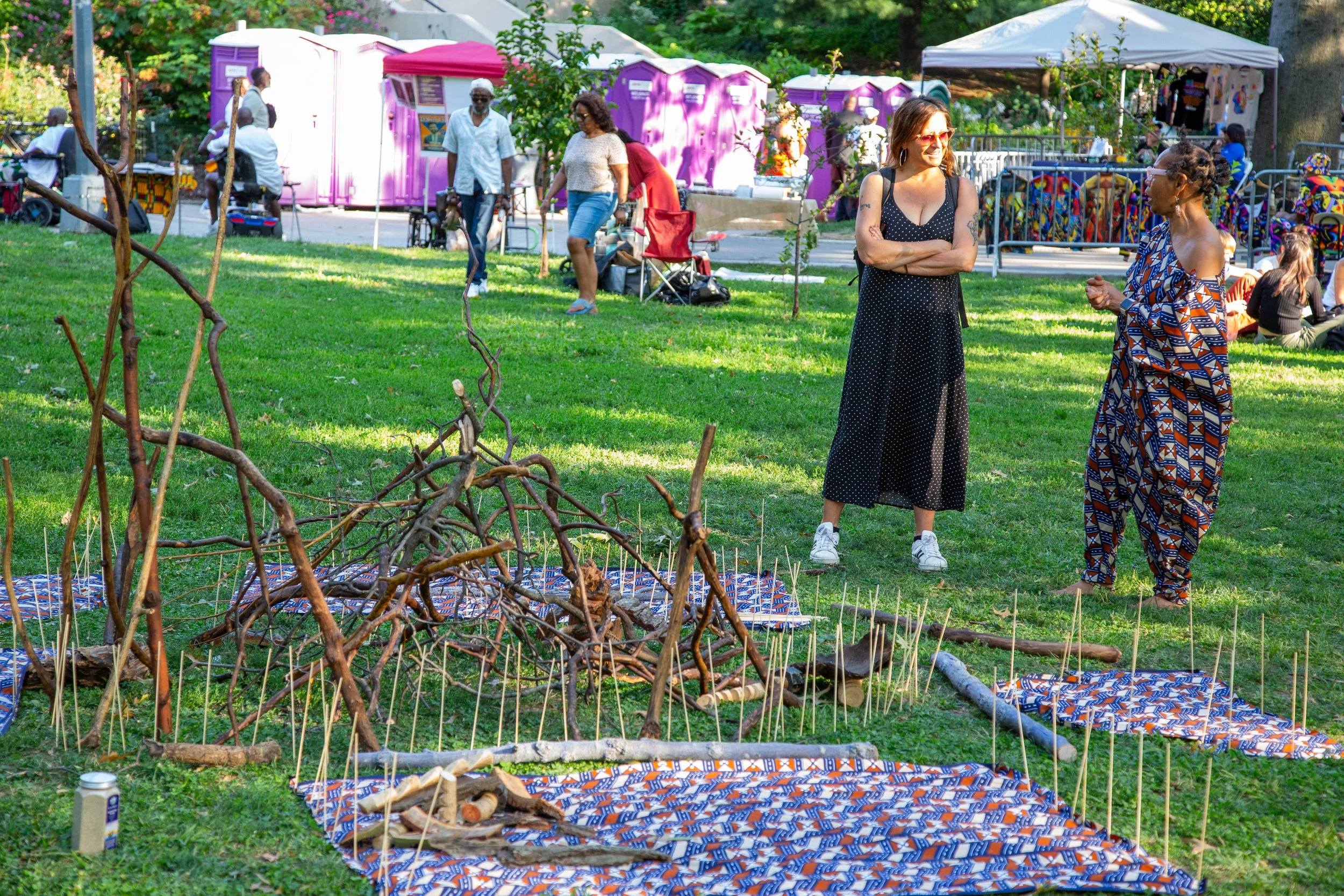 Jannette Jwahir Hawkins Sculpture Performance