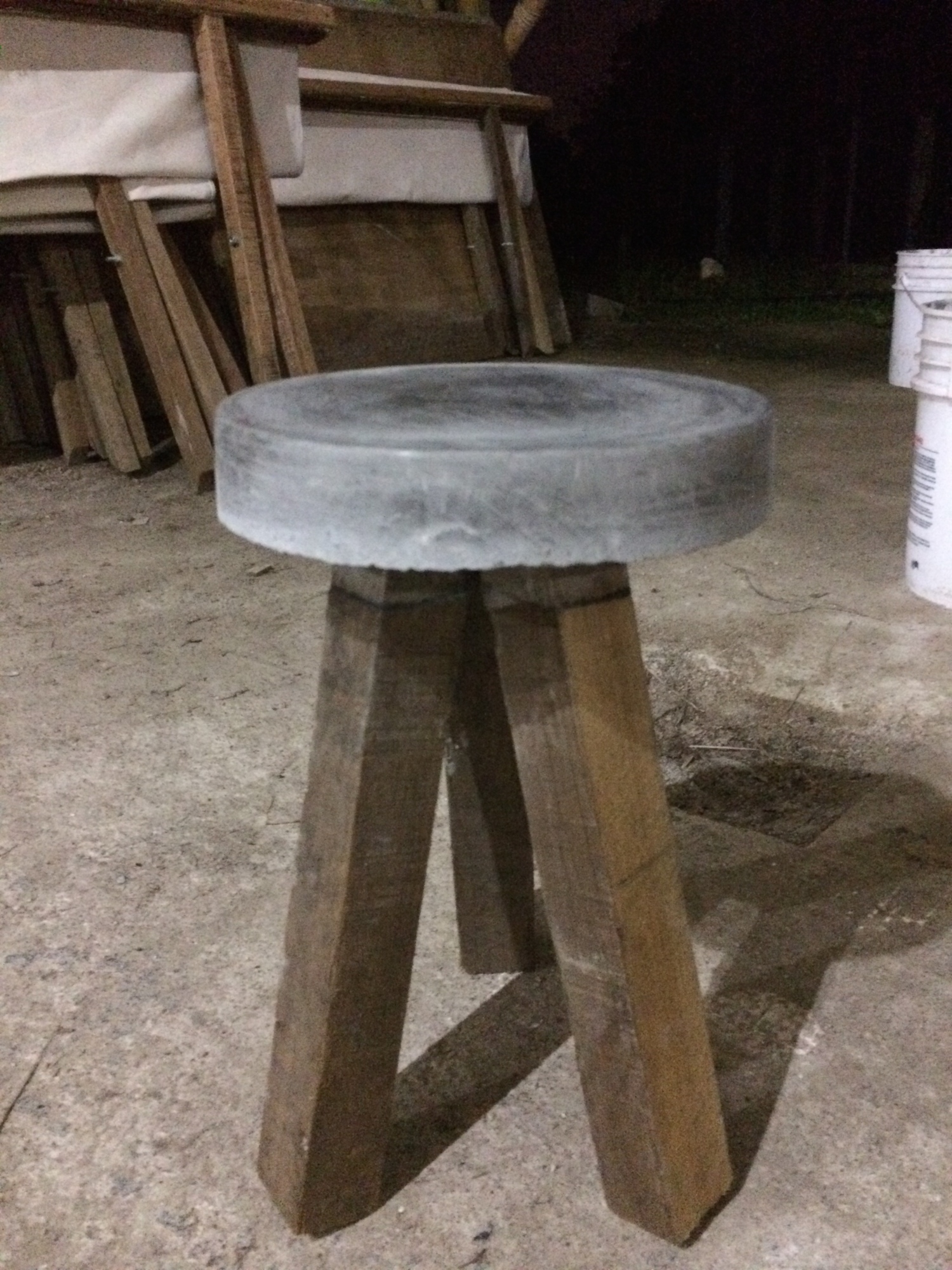 Our stools were a (somewhat wobbly) success!