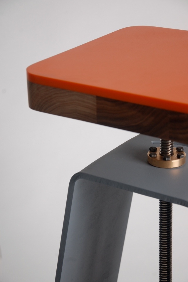  Låda Stool  The låda range is inspired by pre rolled stock such as box section. The use of mix materials creates a conversation due to the contrast it creates in colour and texture. The simple clean geometric shapes allow for the materials to be the