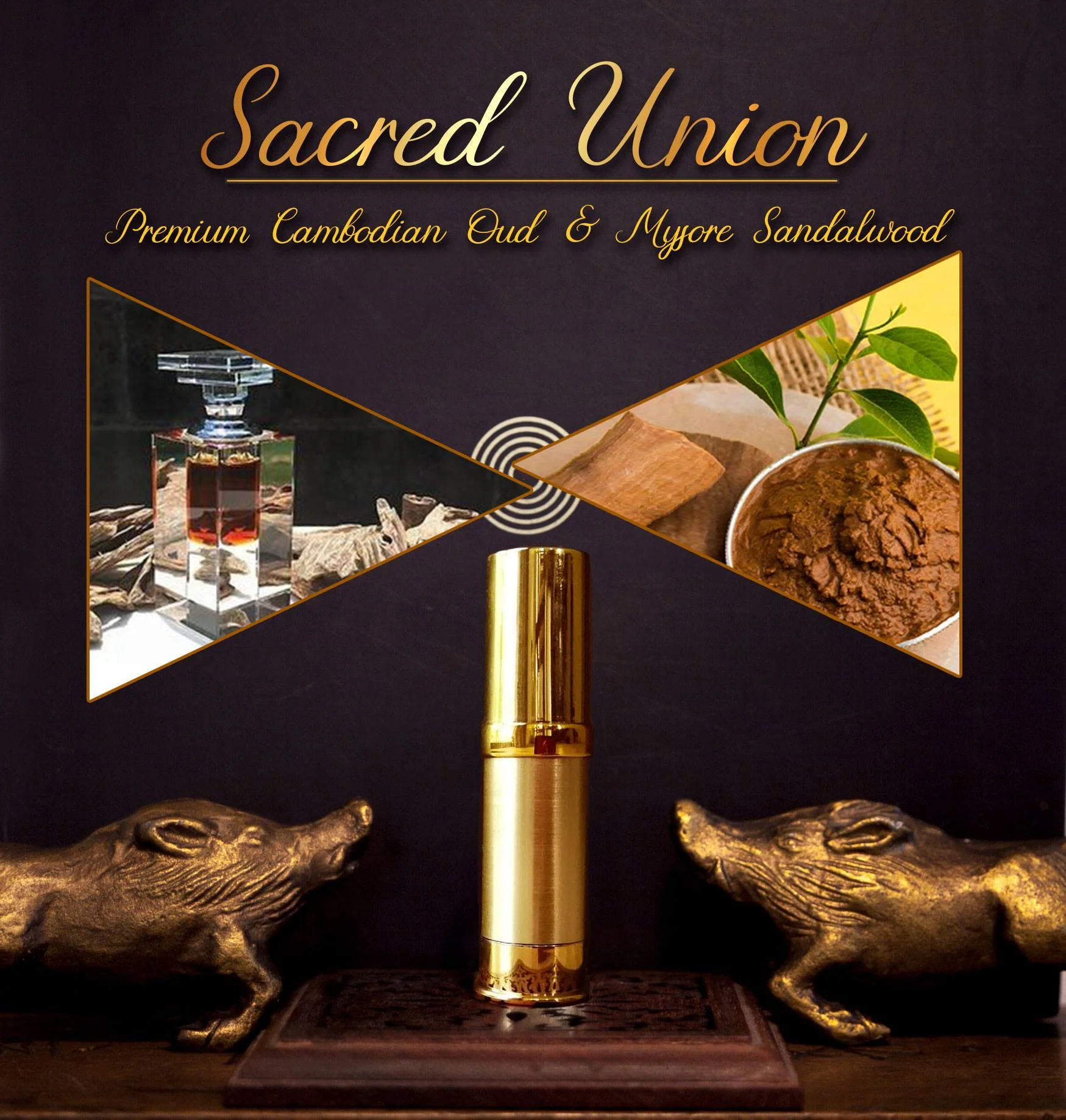 Larger size, 8ml pump bottle of Sacred Union. Purchase it here .
