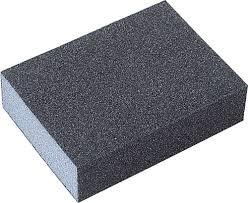 A stock photo of a typical foamy sanding block