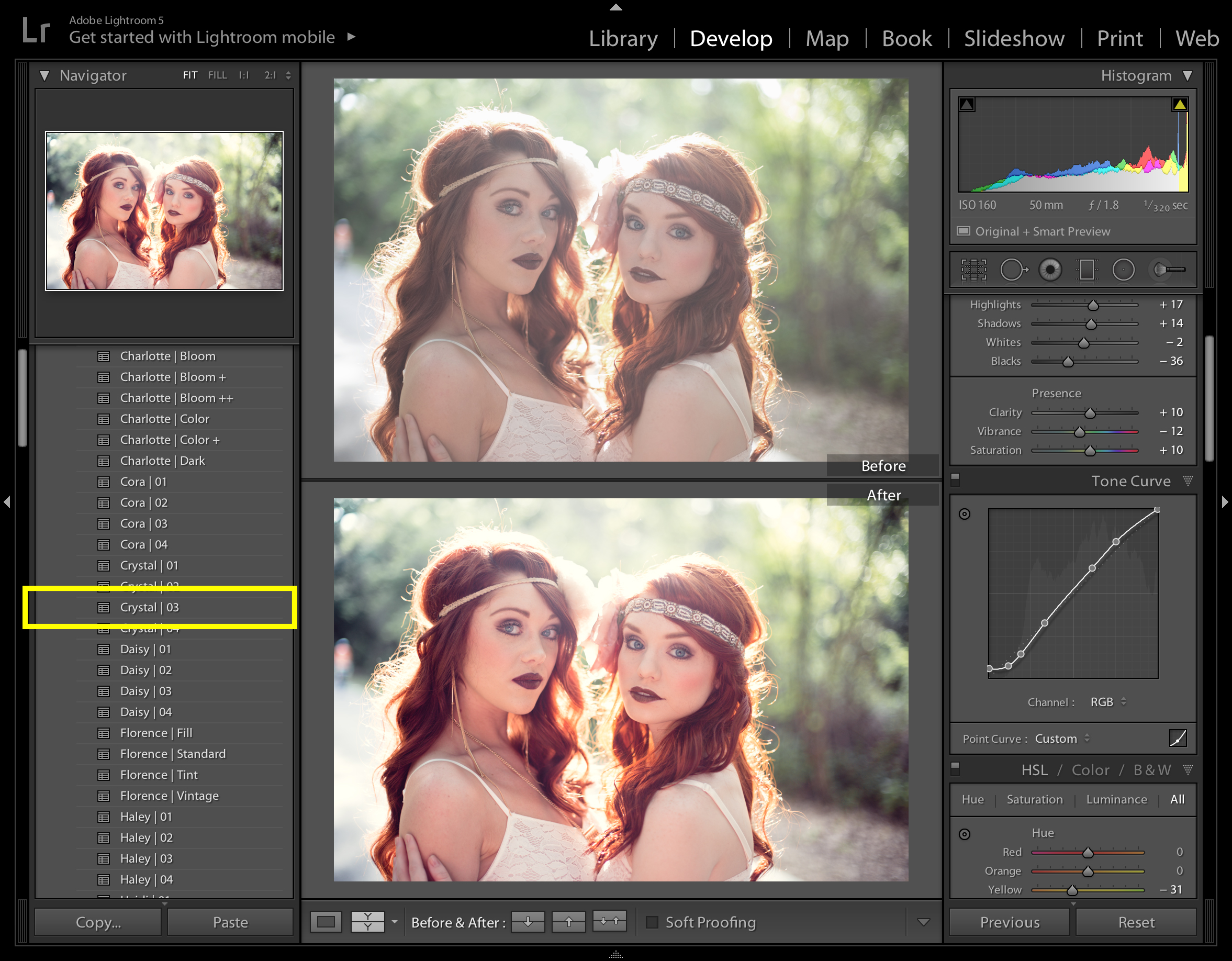 Edited with LR Preset "Cora"