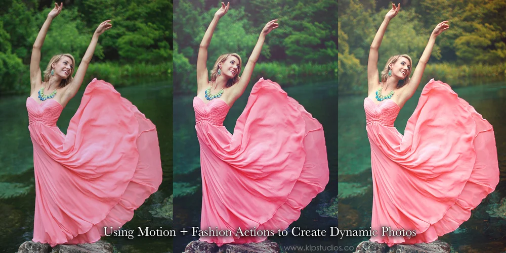 Using Motion + Fashion Actions to Create Dynamic Photos