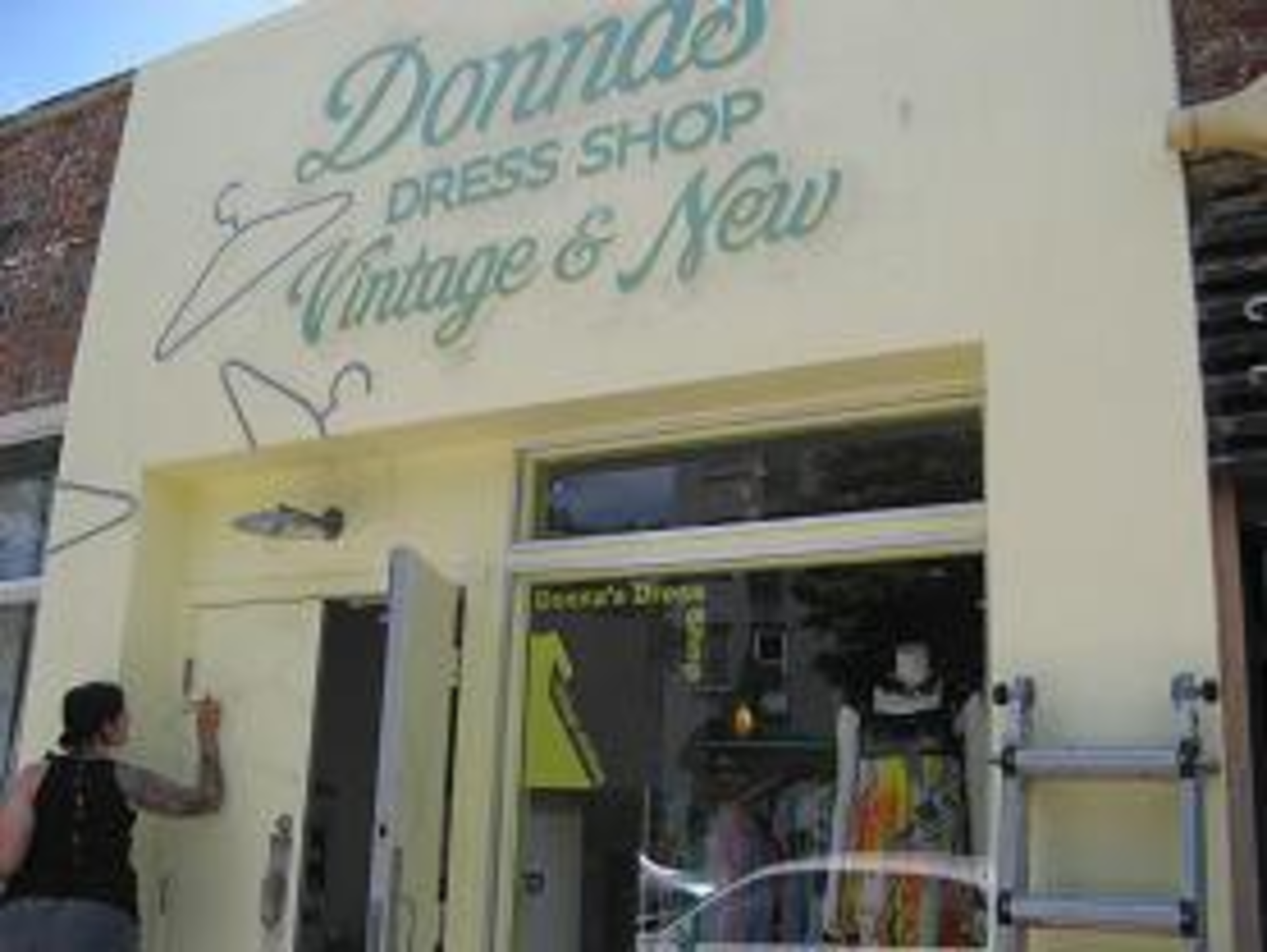 Donna's Dress Shop: A Vintage Sign for a Vintage Dress Store  Kansas City  Signs for Business