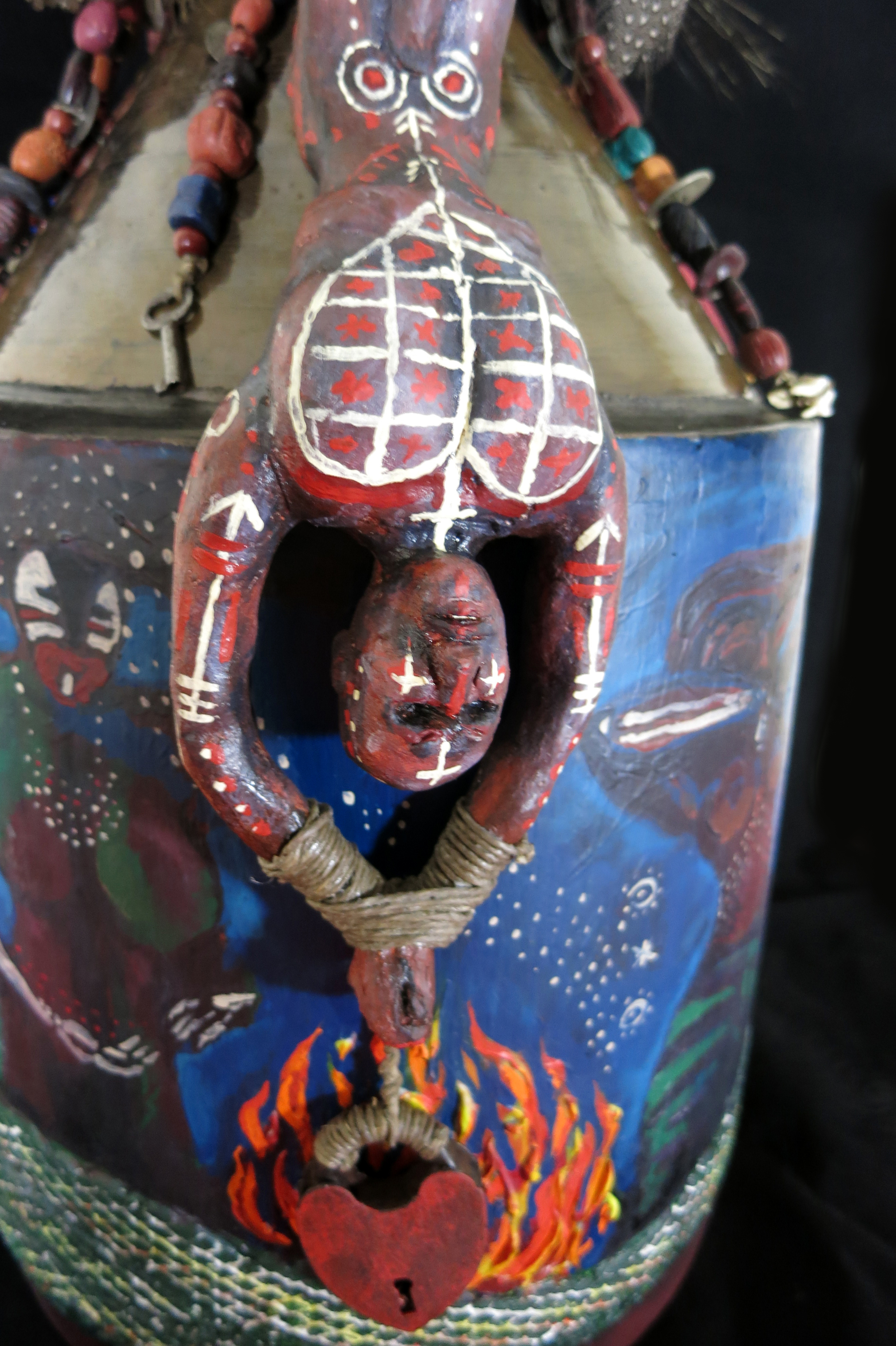 Vodou Jug Art: Marasa – handle sculpture