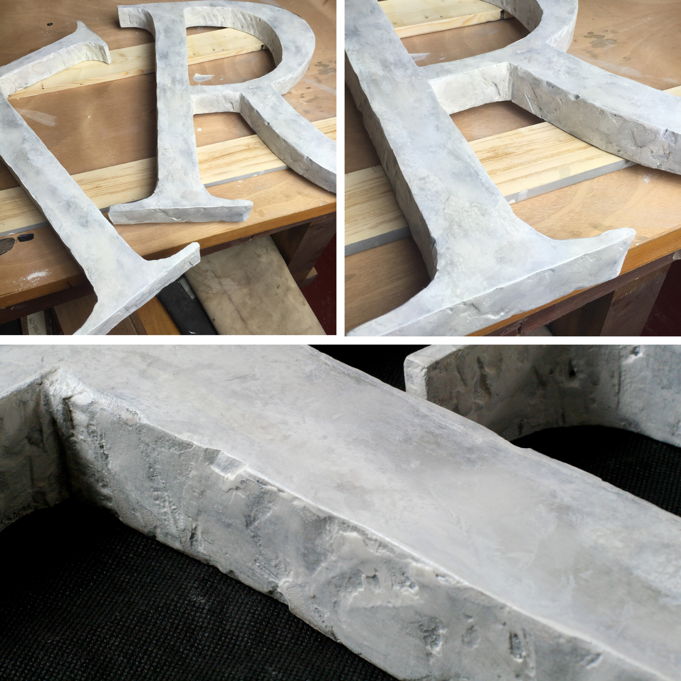 Faux Stone Dimensional letters