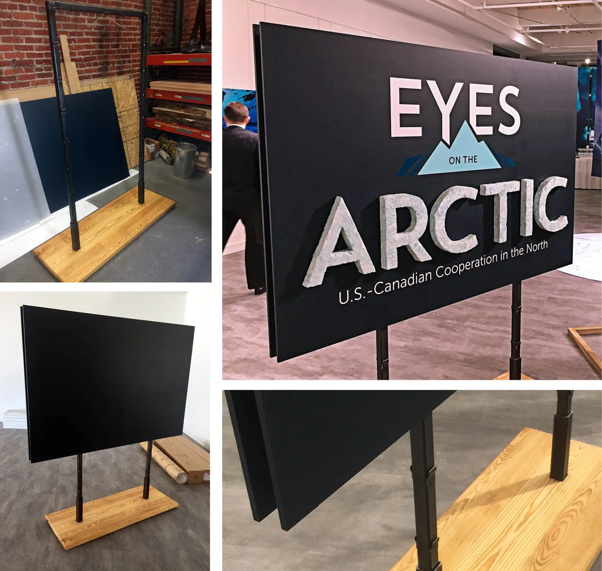 display easel/partition, 2017
