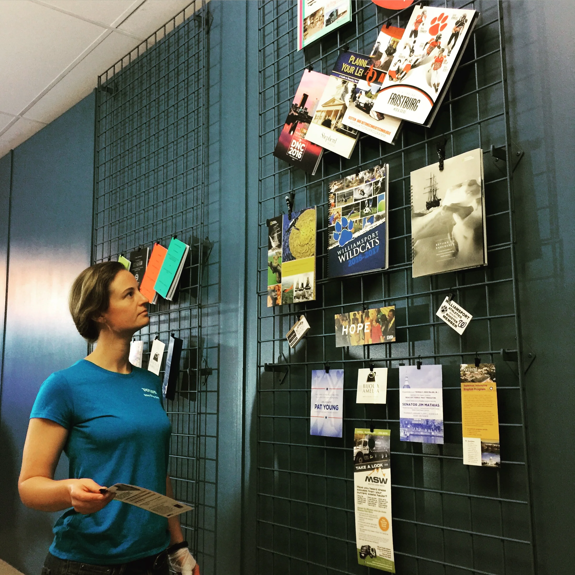 Design display wall, 2017