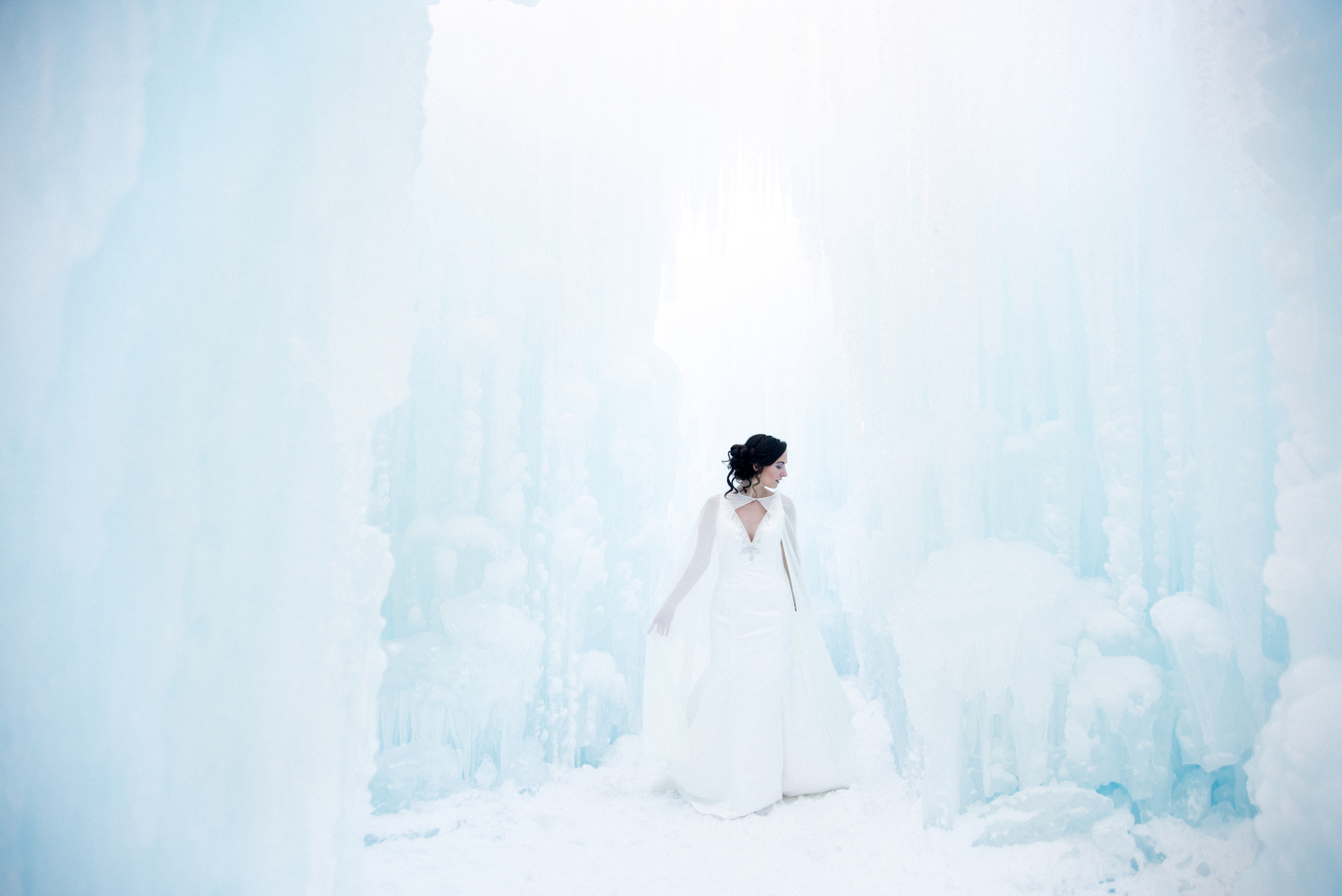 Ice Castle Bride, Lincoln New Hampshire