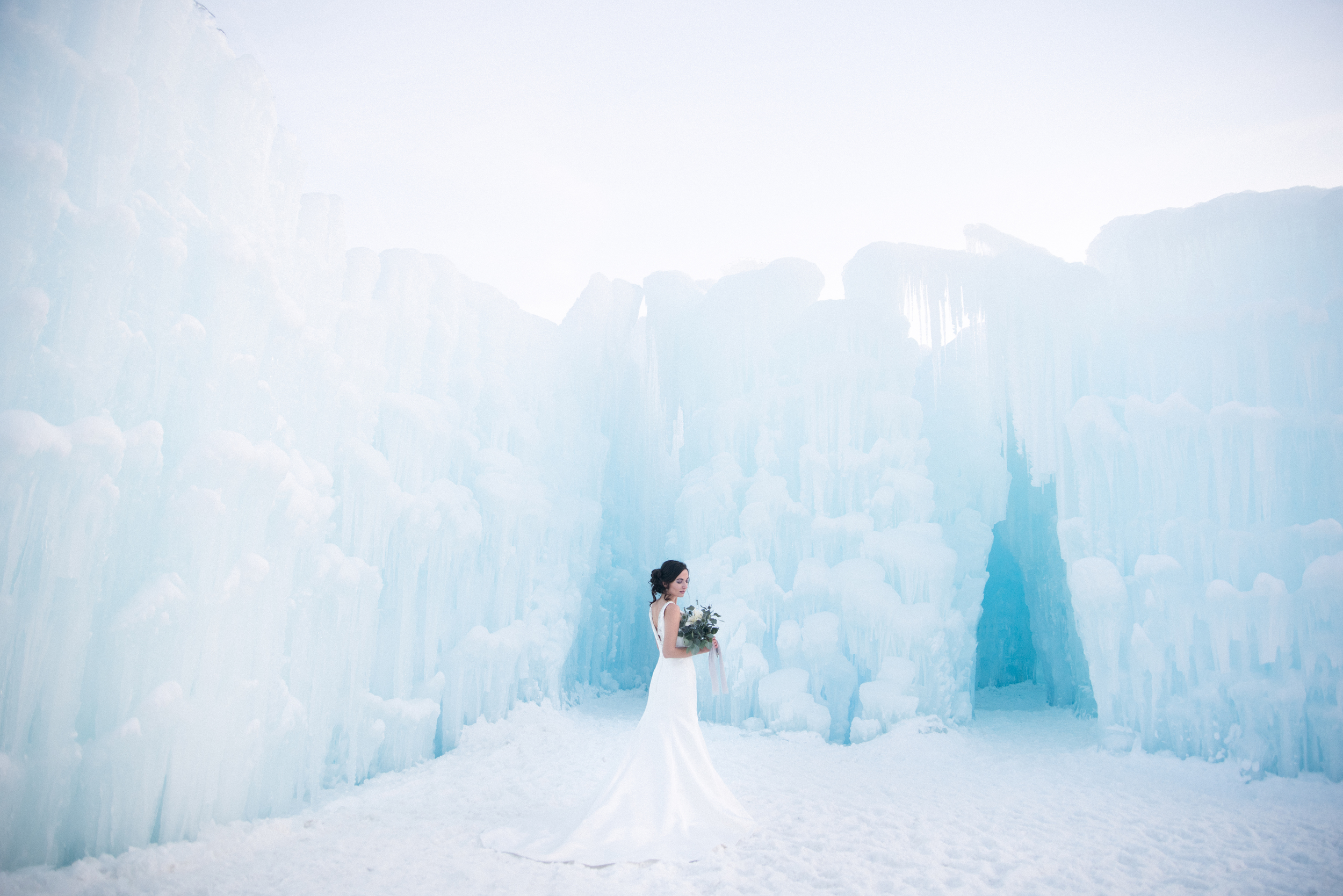 Epic bridal photo shoot New Hampshire