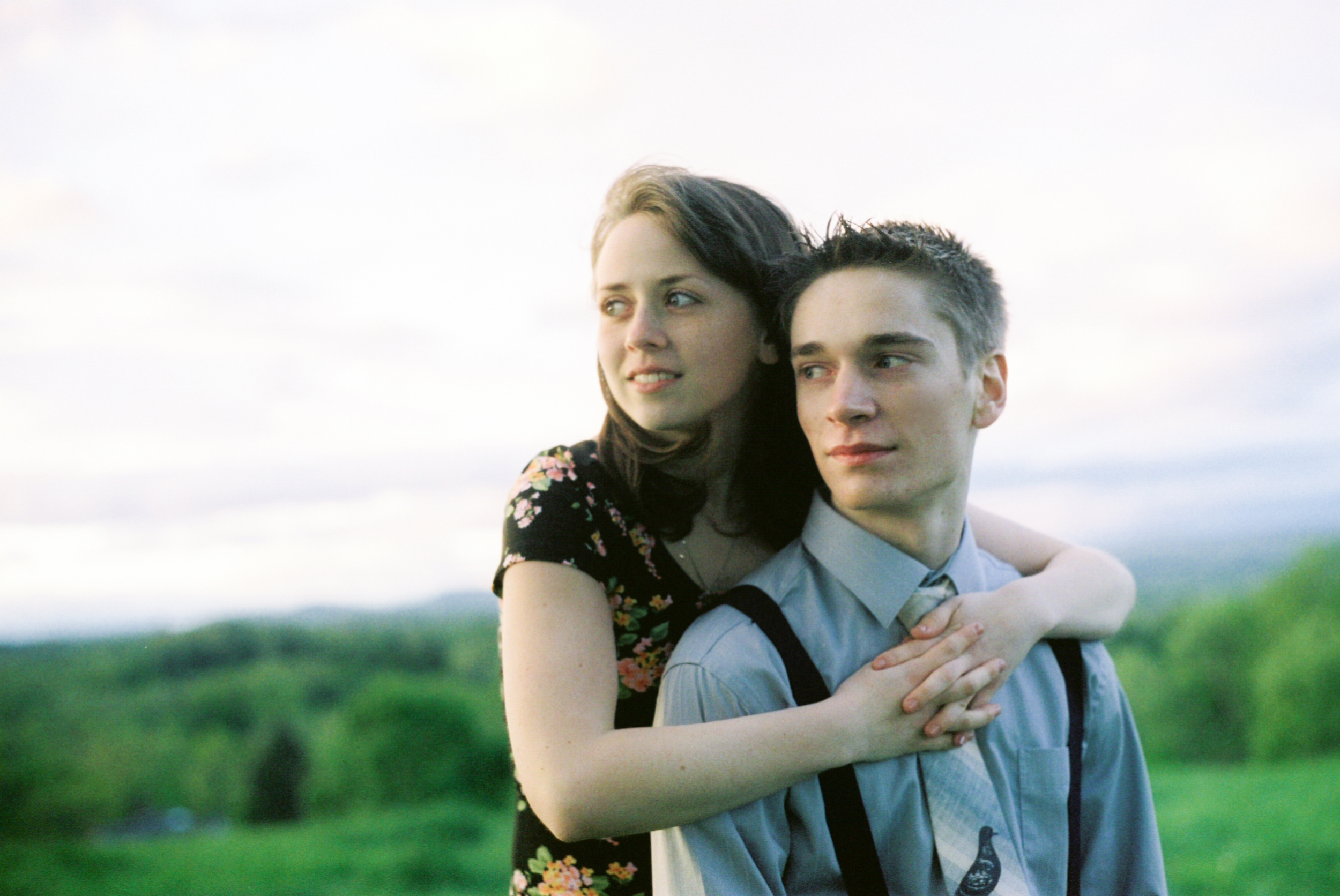 Sunset Engagement Portrait in Greenfield MA