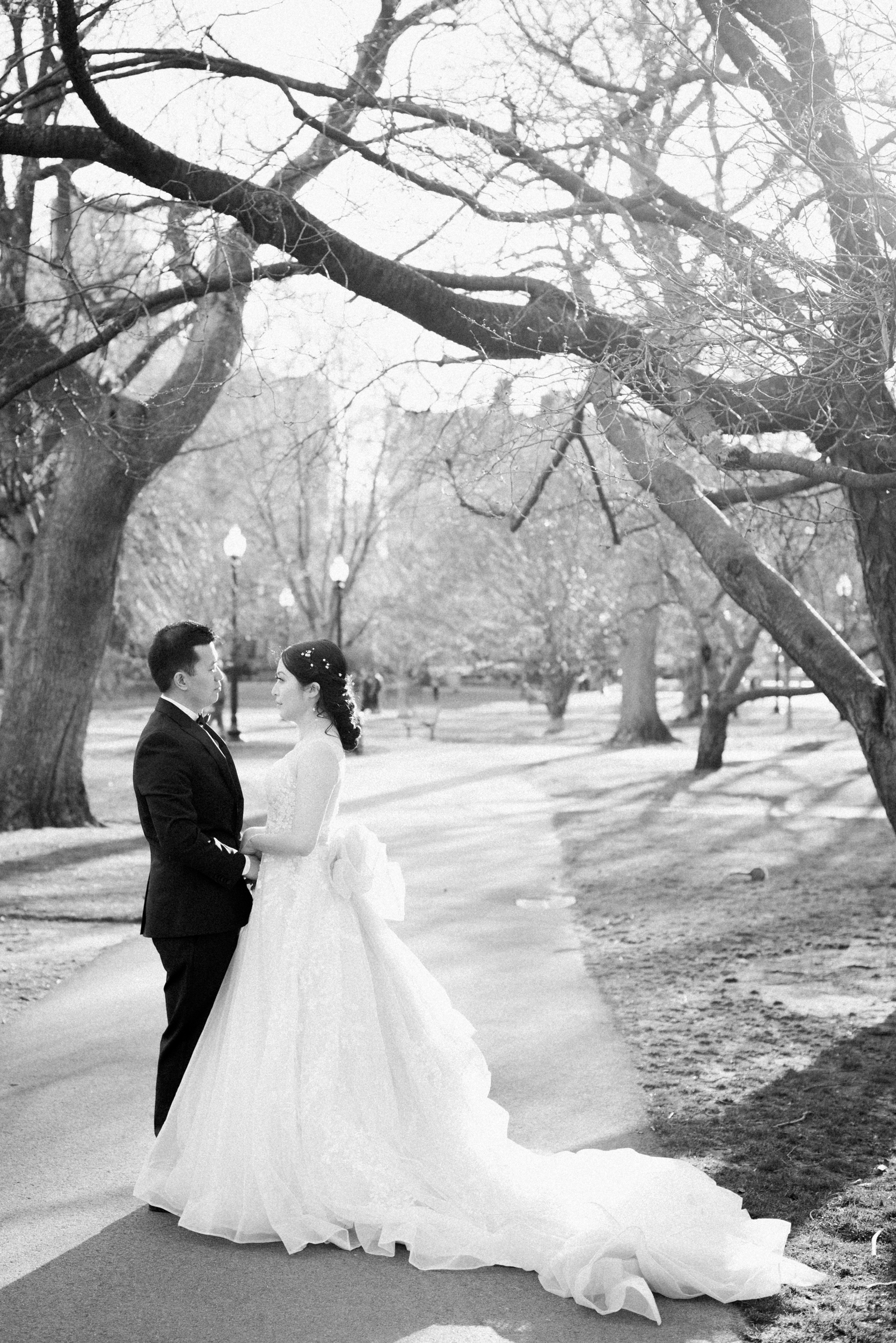 Bride and Groom In Boston