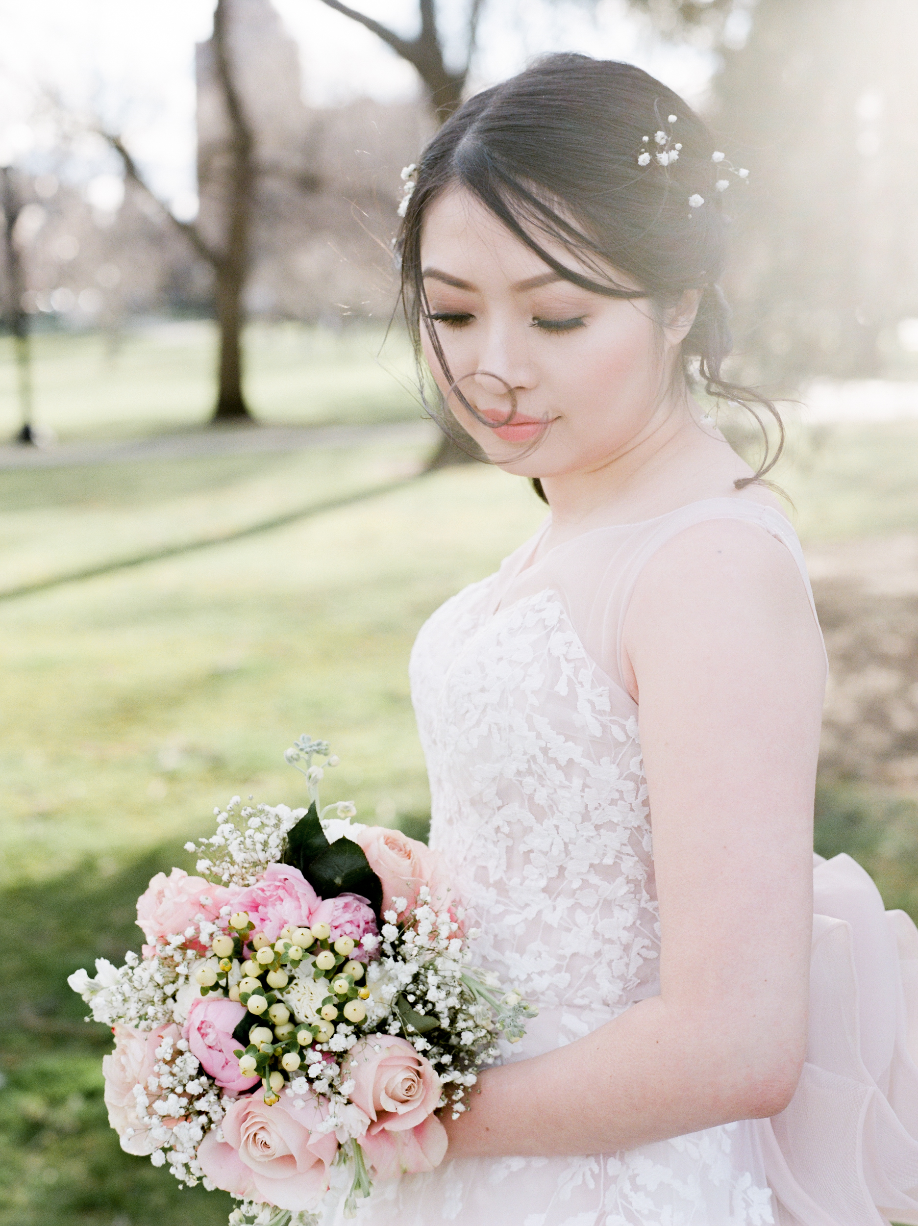 Boston Public Garden Wedding Portraits