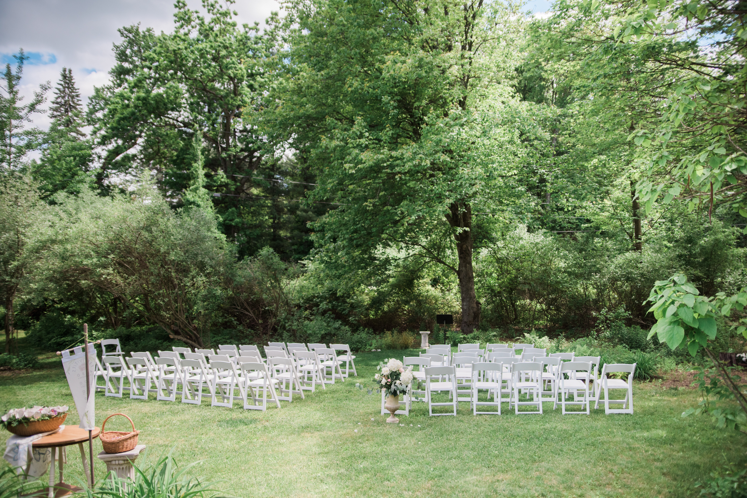 Outdoor Wedding Ceremony in Massahusetts