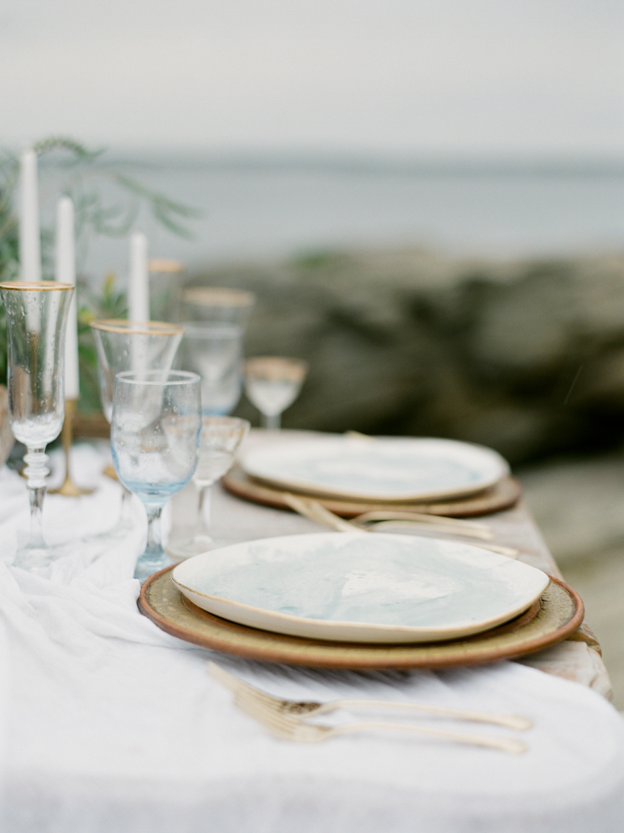 Massachusetts beach wedding decor