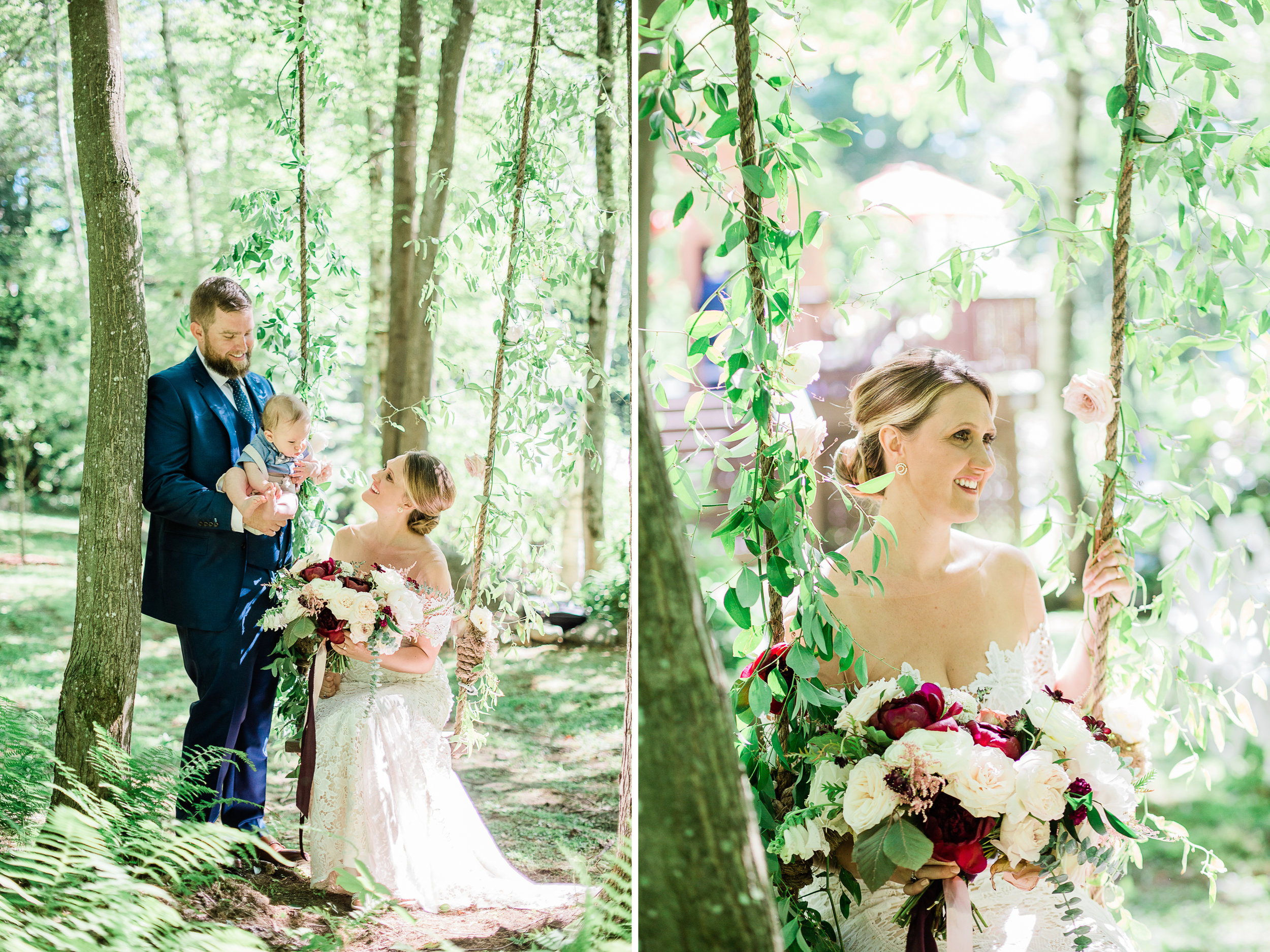 Bride on Swing