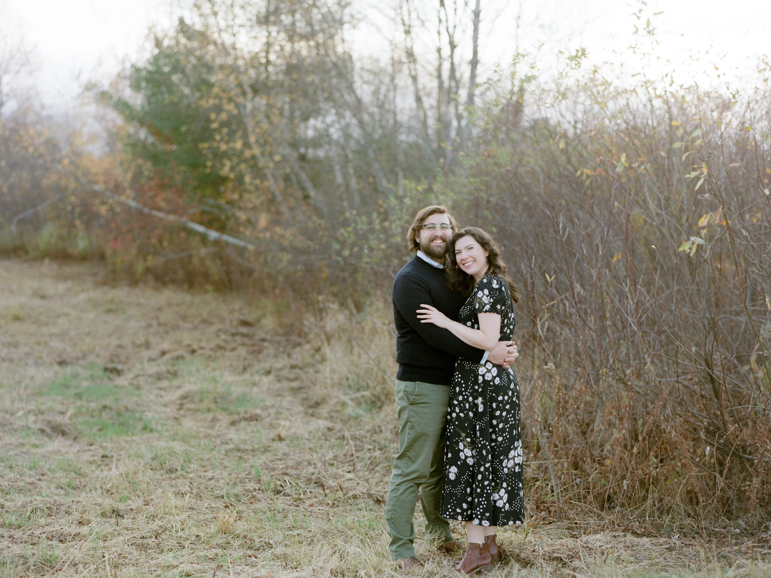 Amanda &amp; Mitch's Autumn Engagement Session | Amherst Massachusetts Photographer