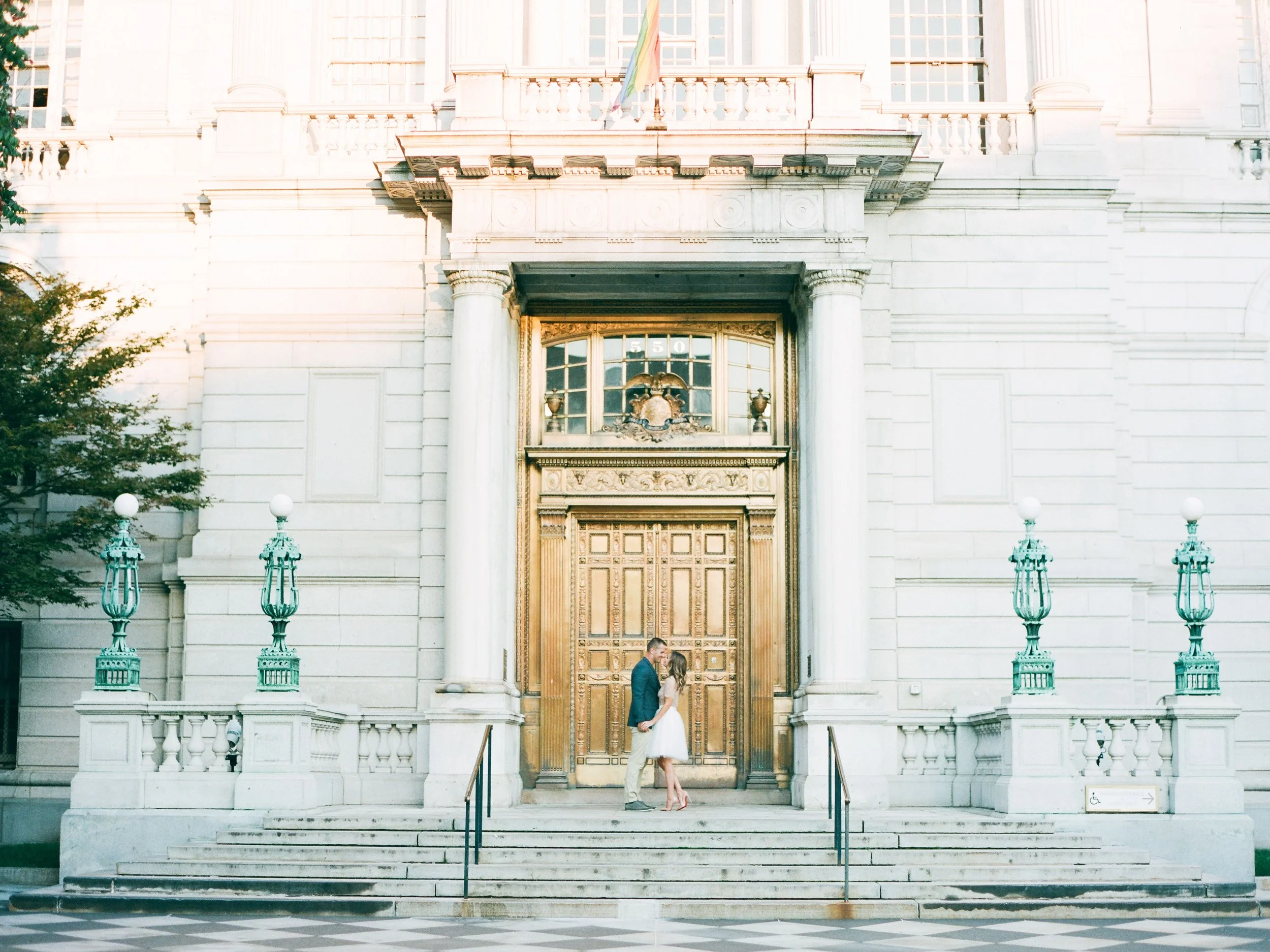 Anika &amp; Greg's Engagement Session | Hartford City Hall 