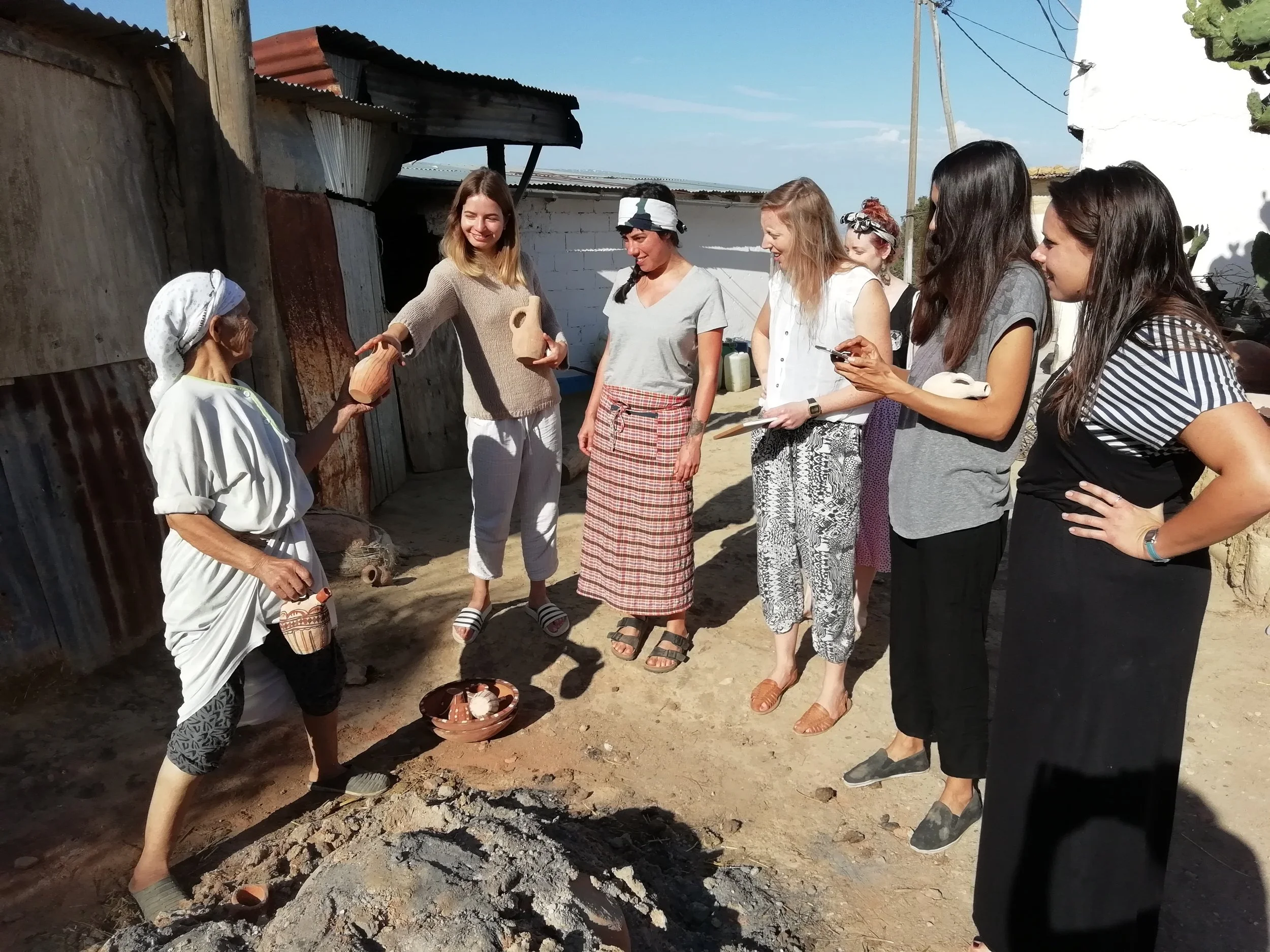 Unloading of the wood fire kiln, such a magical moment